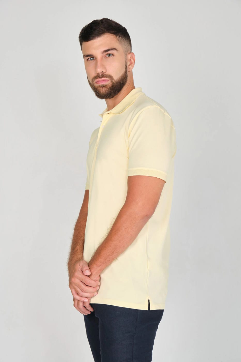 Camiseta Polo 100% Algodón Piqué Amarillo - imagen 6