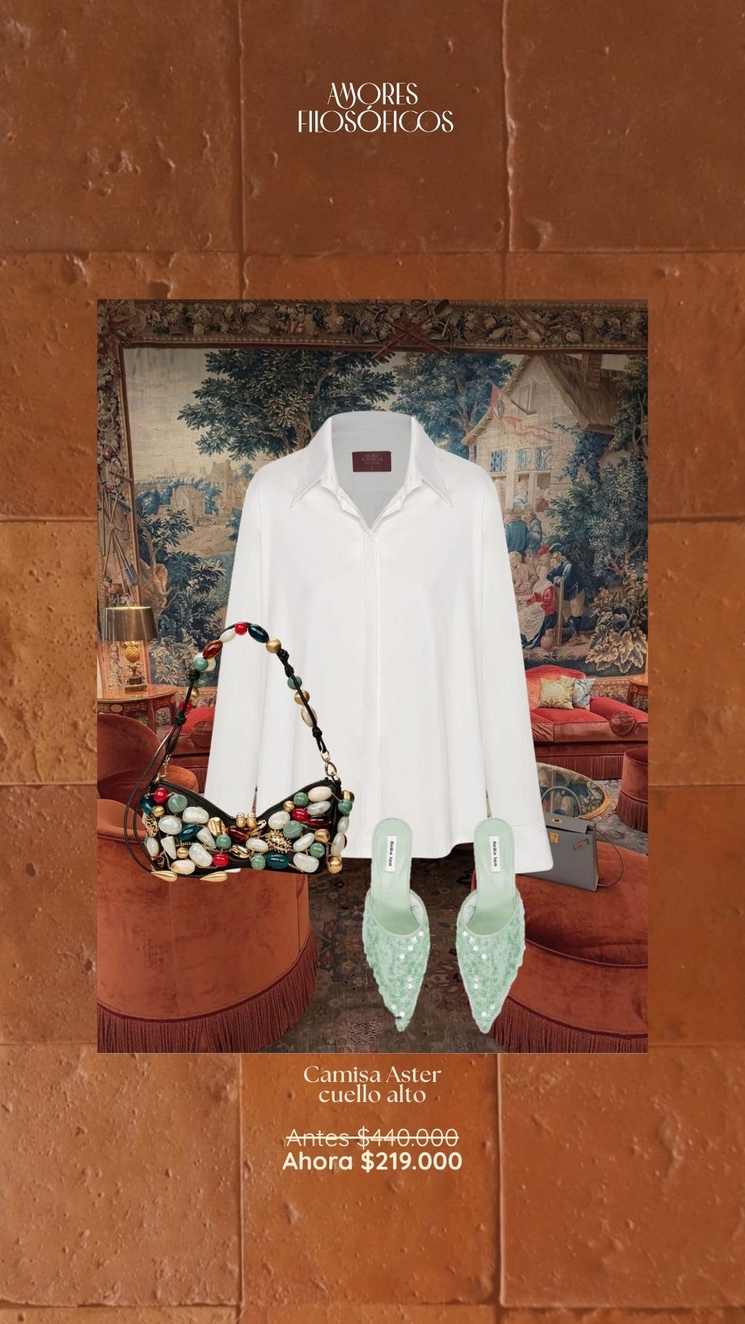 CAMISA ASTER CUELLO ALTO - imagen 2