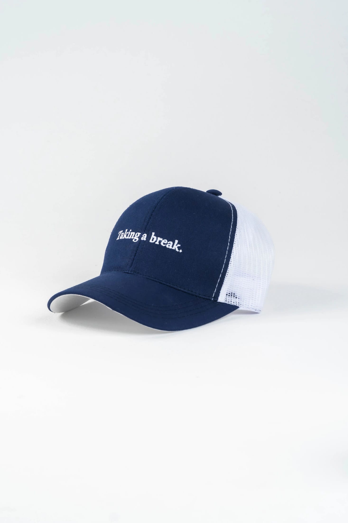 Gorra Bordado Algodón Azul Oscuro - imagen 1