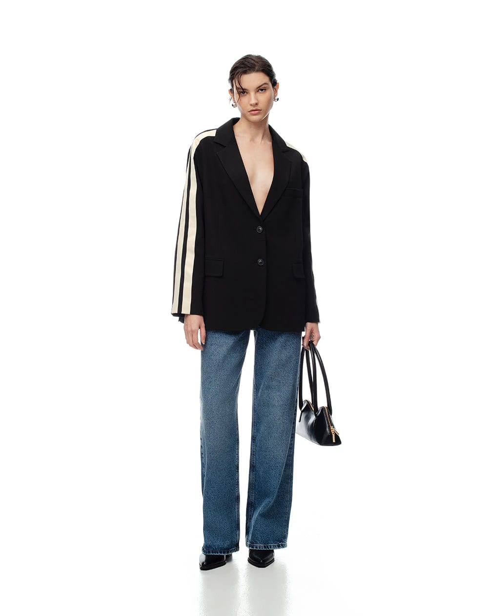 Blazer oversize negro mujer - imagen 4