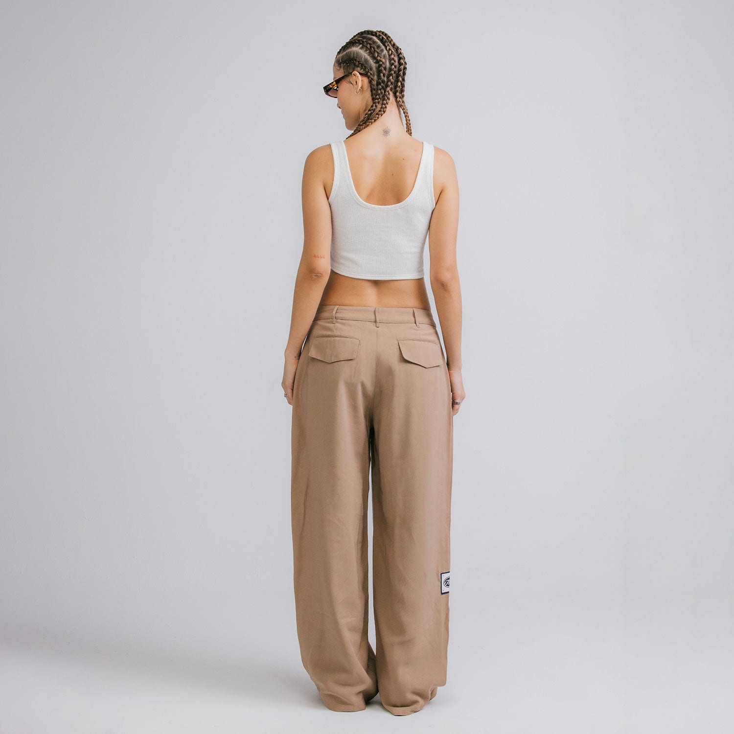 Wide Leg Trousers - Khaki - imagen 3