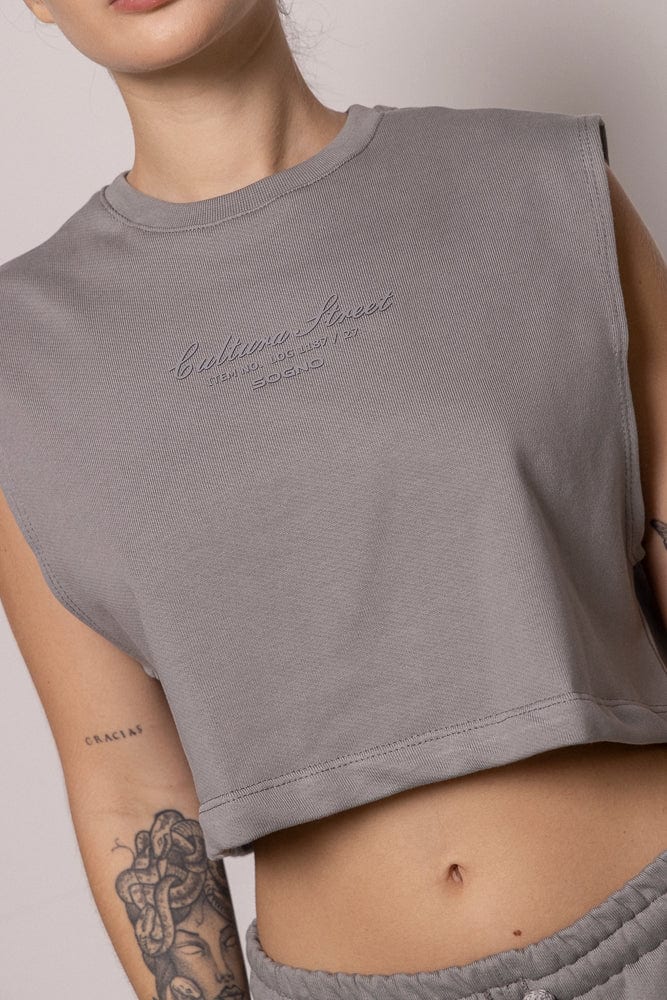 Camisilla 8727 Sgo Dama-Gris - imagen 2