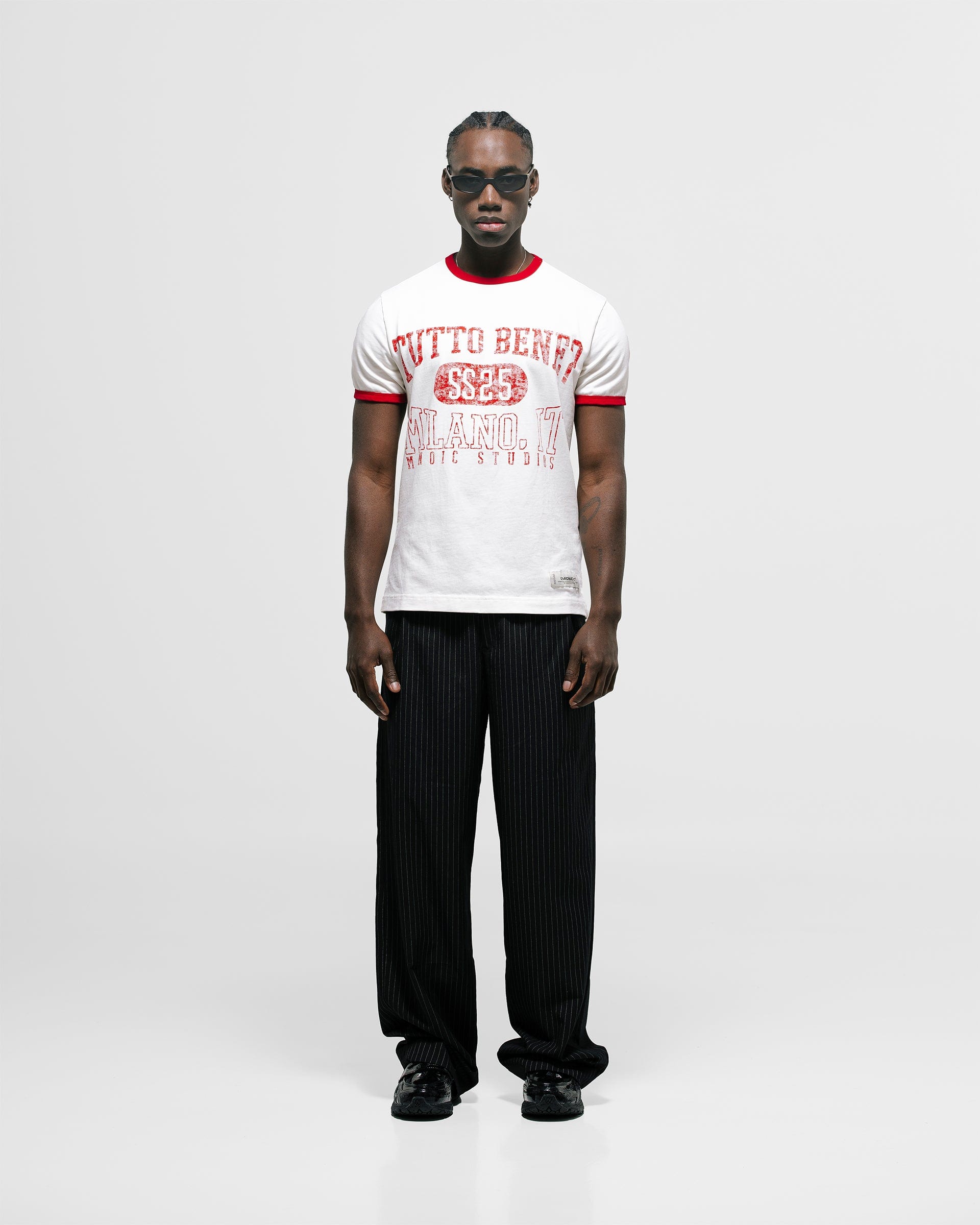 Camiseta Tutto Bene Ringer Fit - Blanco Hueso - imagen 6