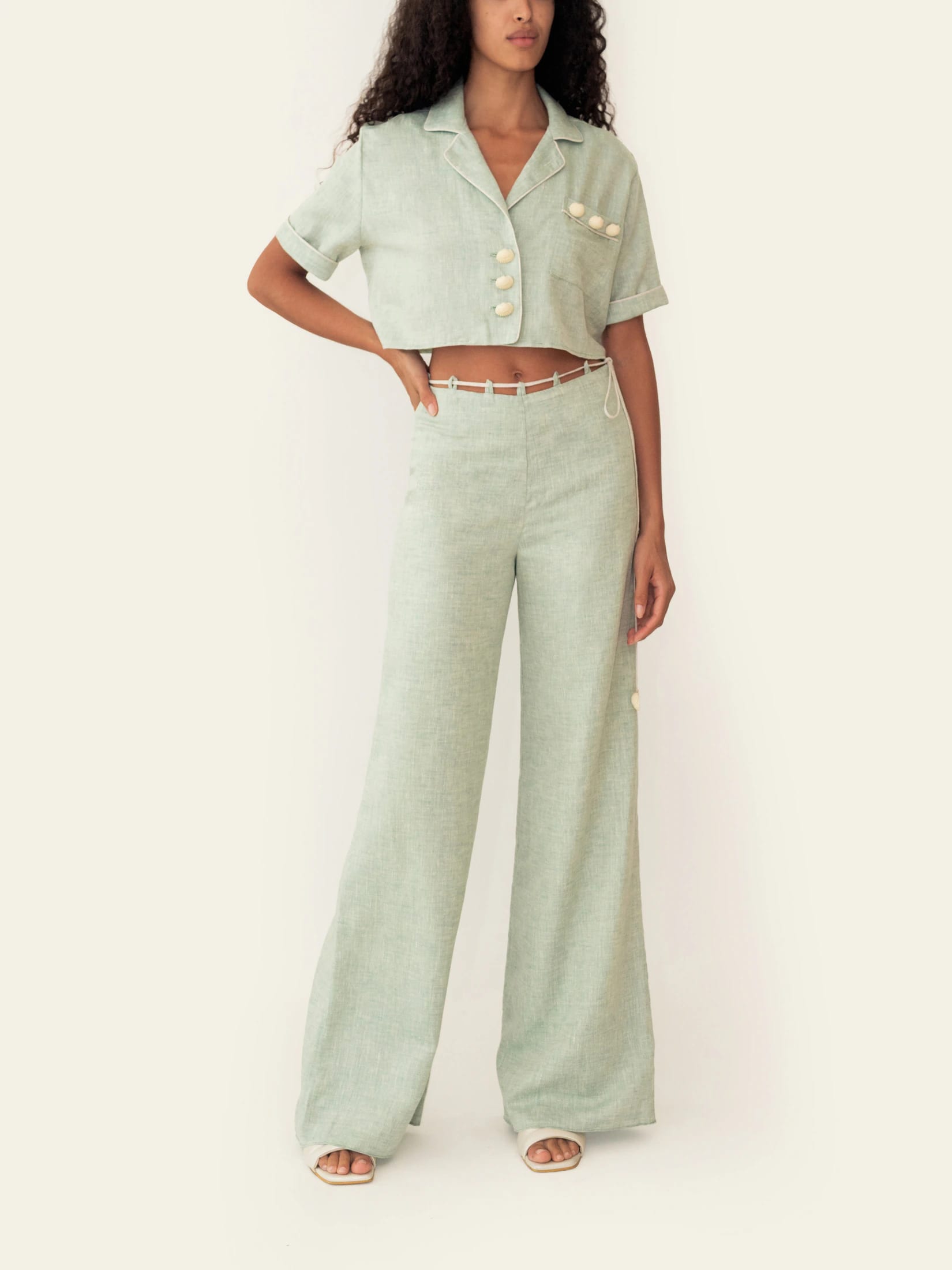 VERA PANT SEAFOAM GREEN - imagen 3
