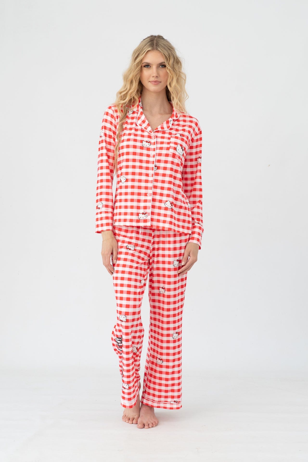 Set pantalon Amsterdam rojo con blanco - imagen 3