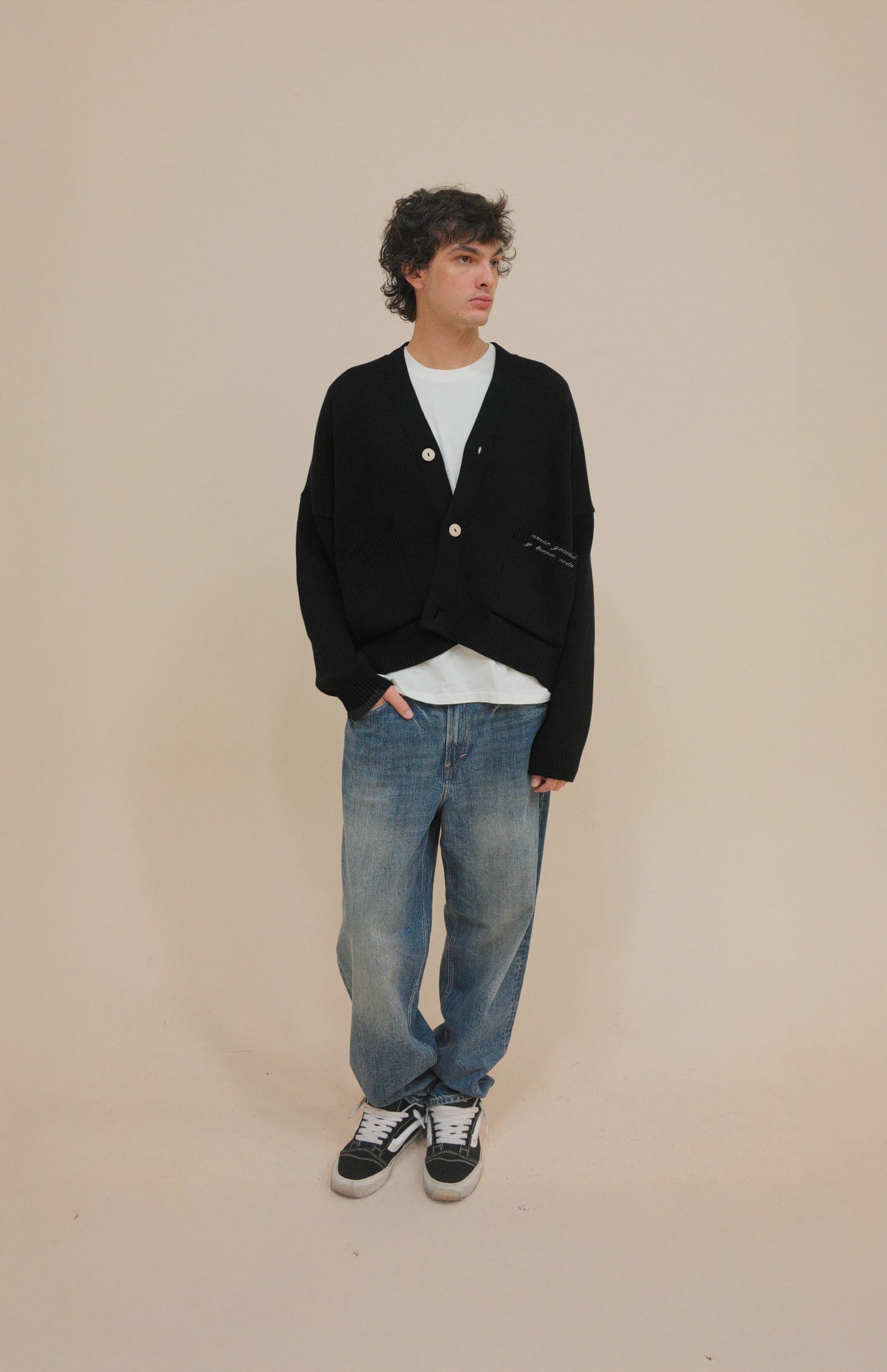 SIGNATURE CARDIGAN BLACK - imagen 2