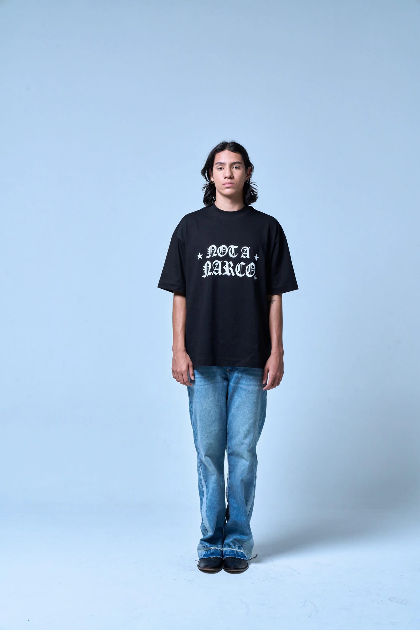 NOT A NARCO STAR BLACK T-SHIRT - imagen 2