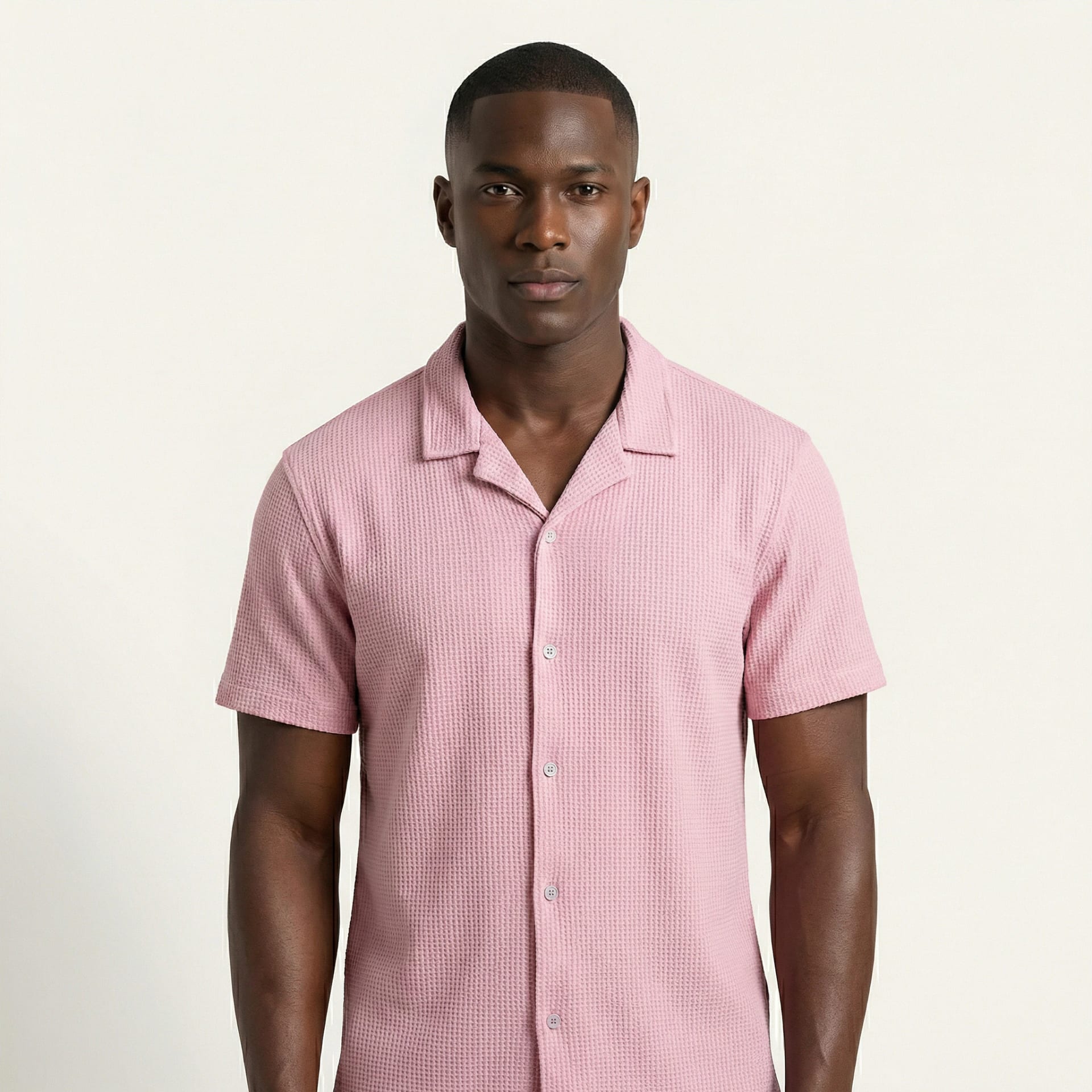 Camisa Texturizada Bowling Rosa C224 - imagen 1