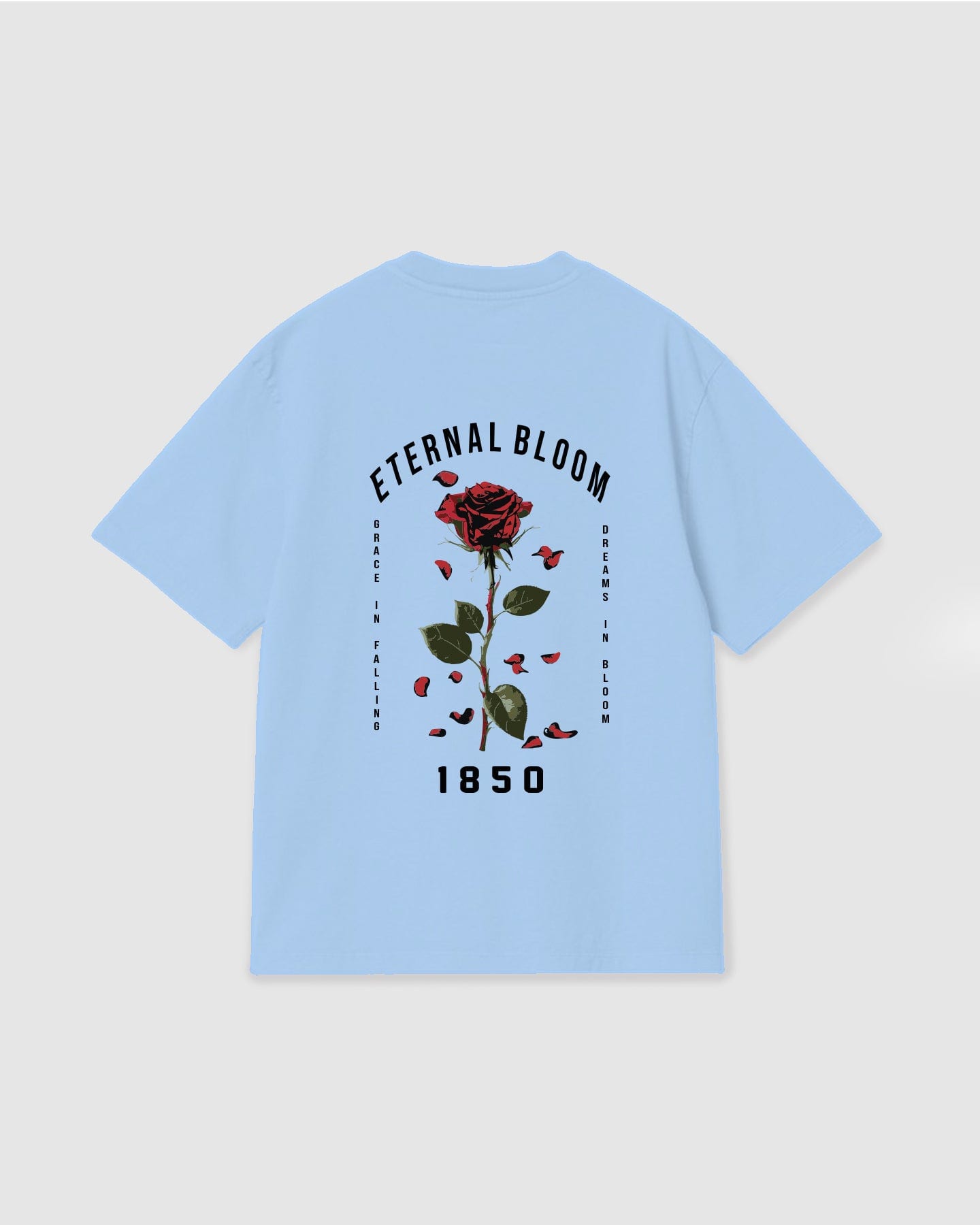 Oversized T Shirt Eternal Bloom Sky Blue - imagen 1