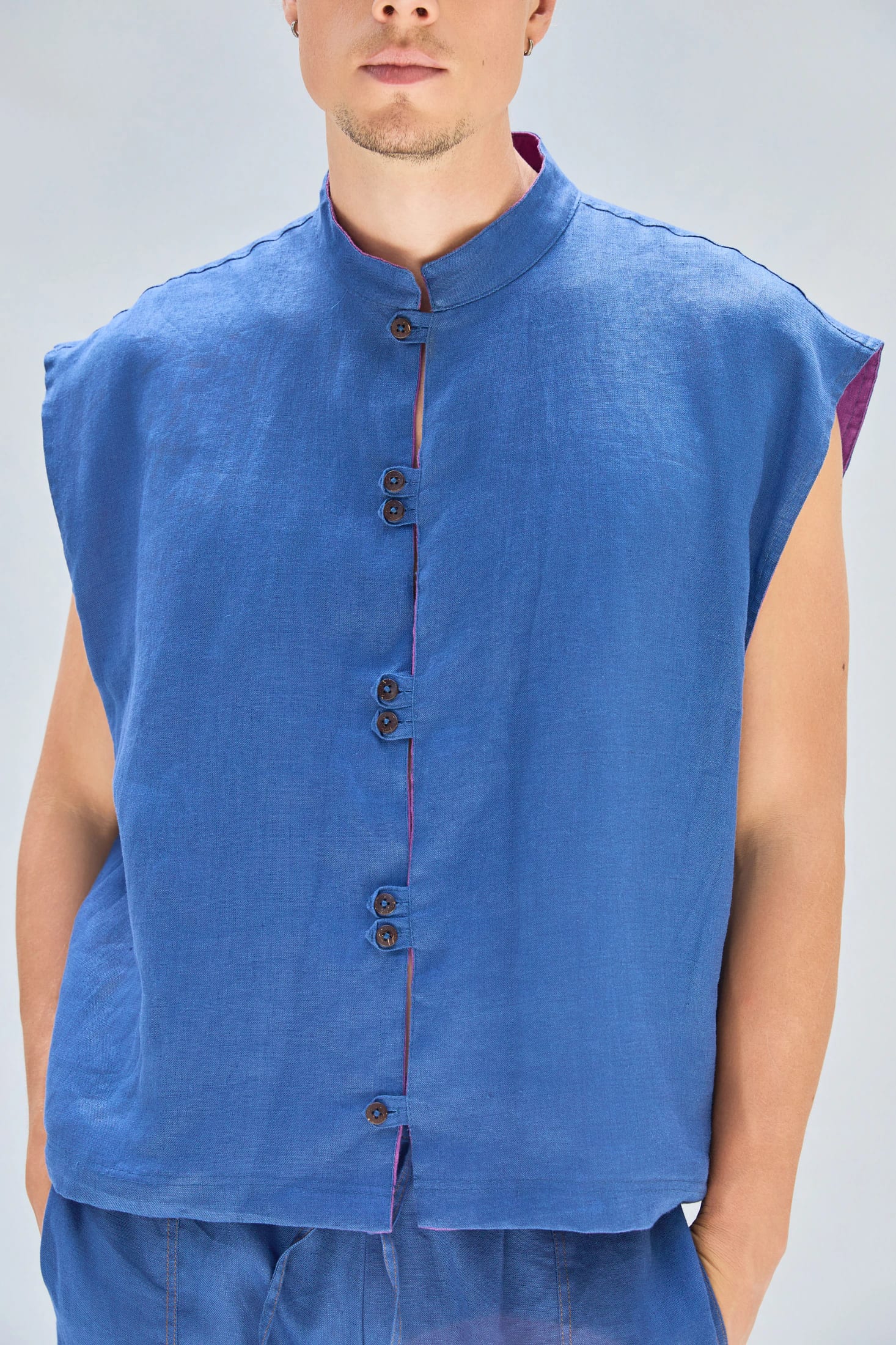 ROBBY VEST PURPLE/DENIM - imagen 3