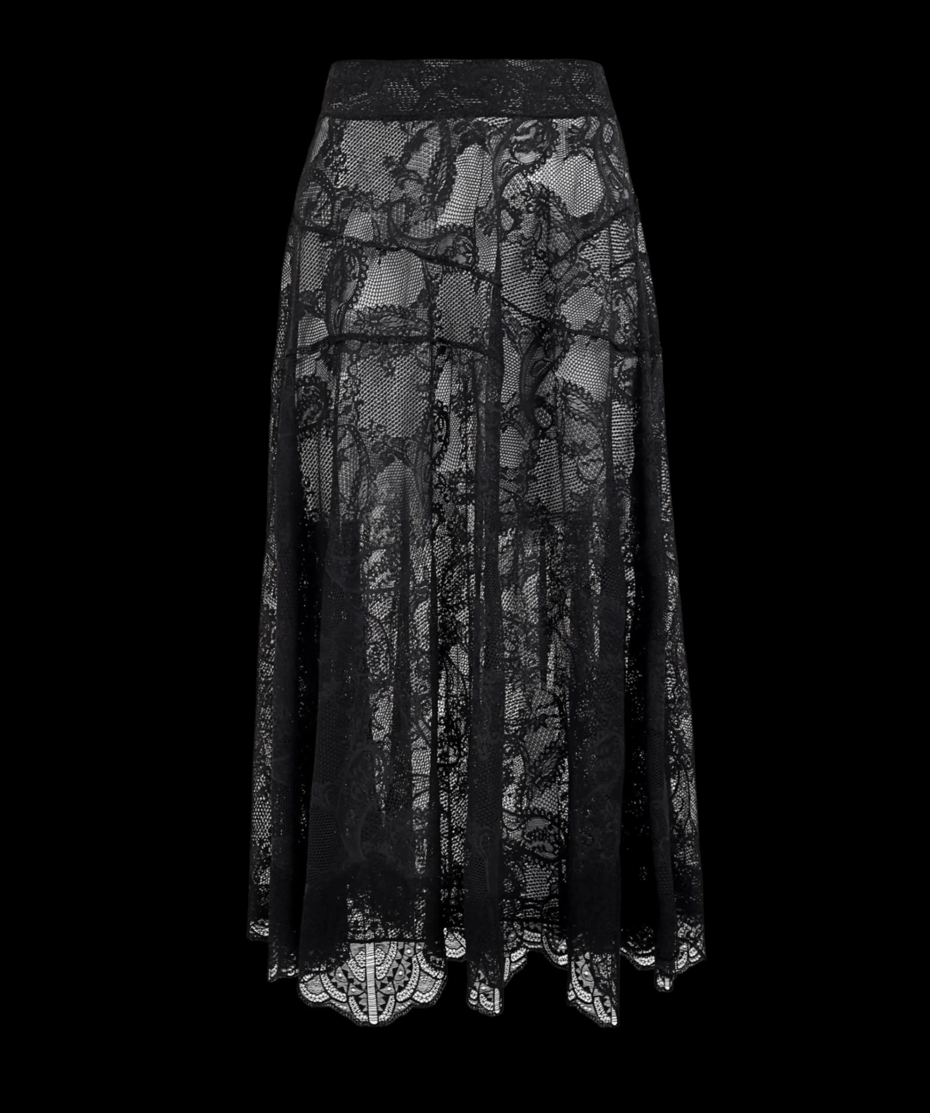 LONG BLACK SKIRT - imagen 1