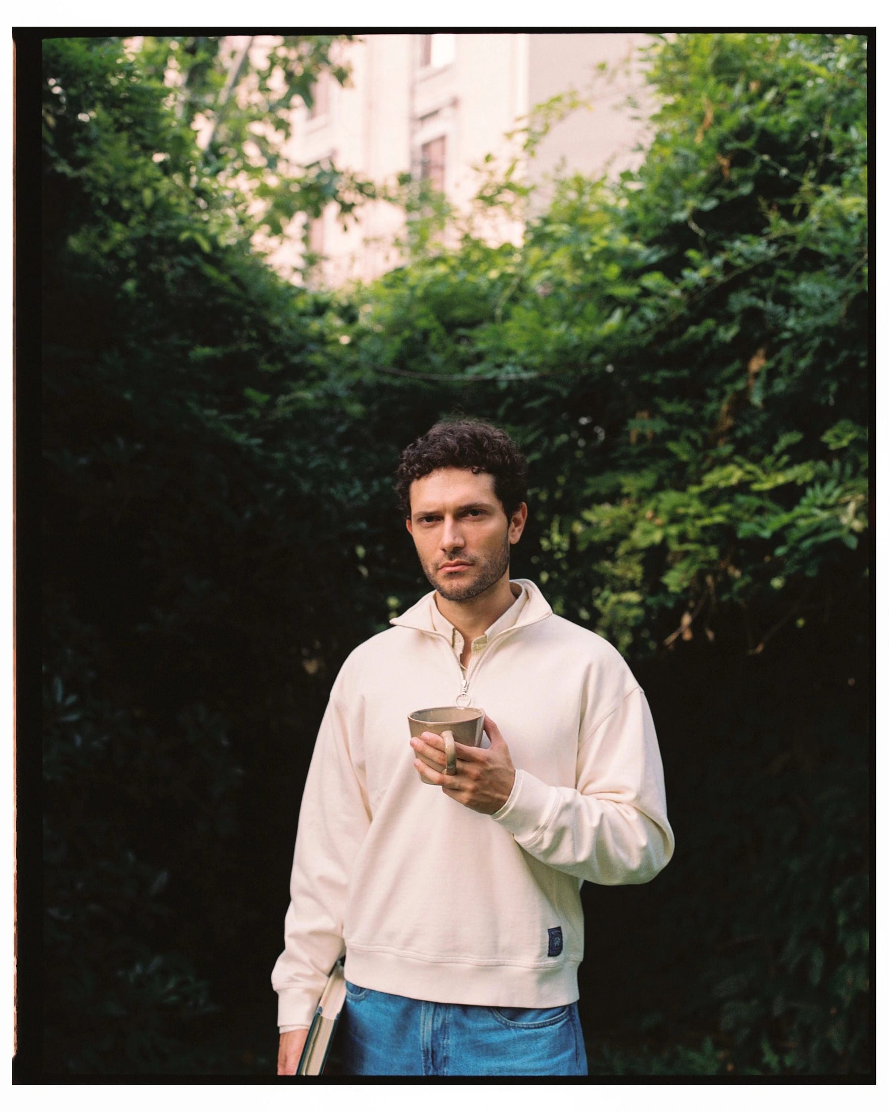 Buzo H Half Zip Oliver Marfil - imagen 8