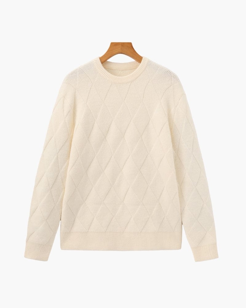 Diamond Knit Crewneck Sweater - imagen 1