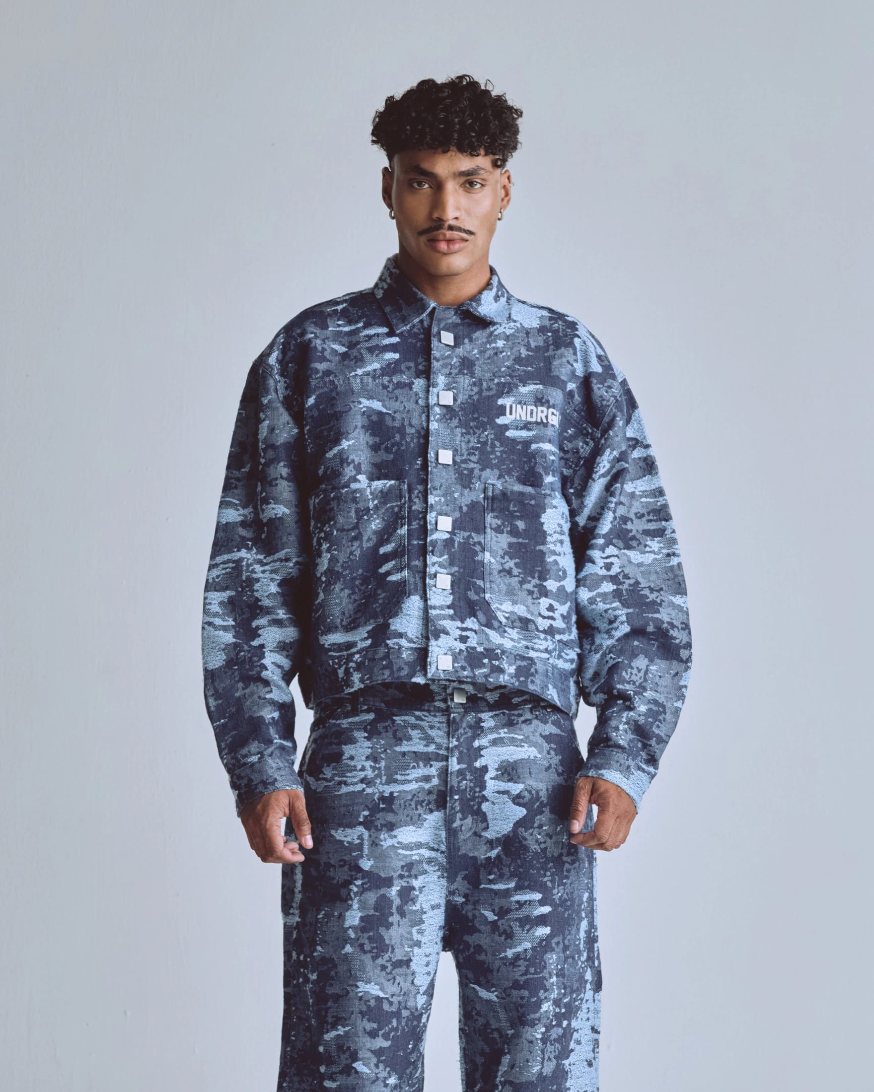 Capsule UNDRGLD Jacquard Jacket Cammo Blue - imagen 2