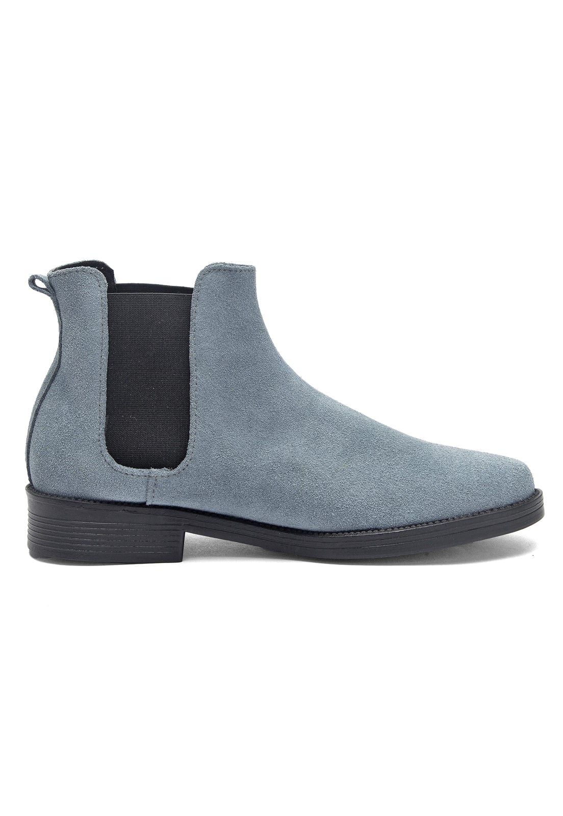 Botines chelsea gris en gamuza. - imagen 3