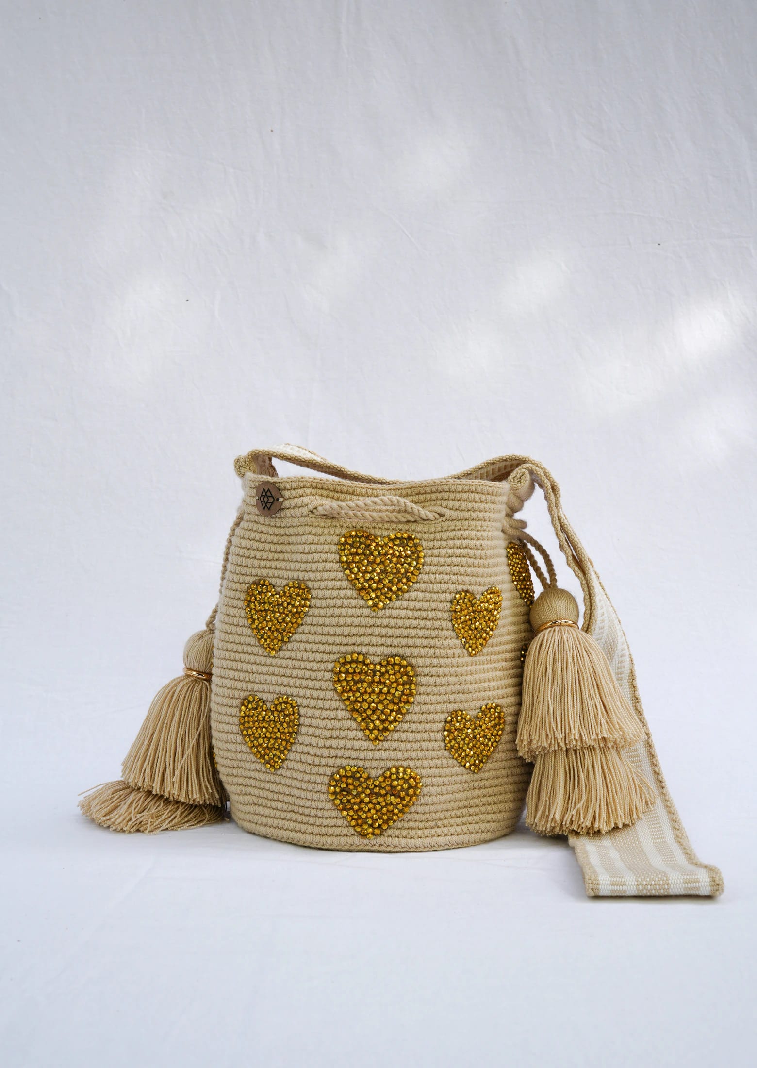 Mochila Corazón Pedrería Mediana - imagen 6