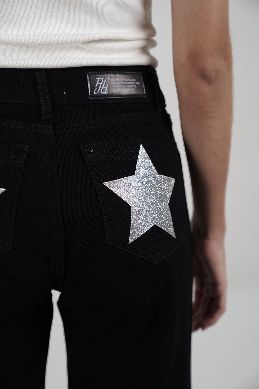 Double Black Star Jeans (Silver) - imagen 7