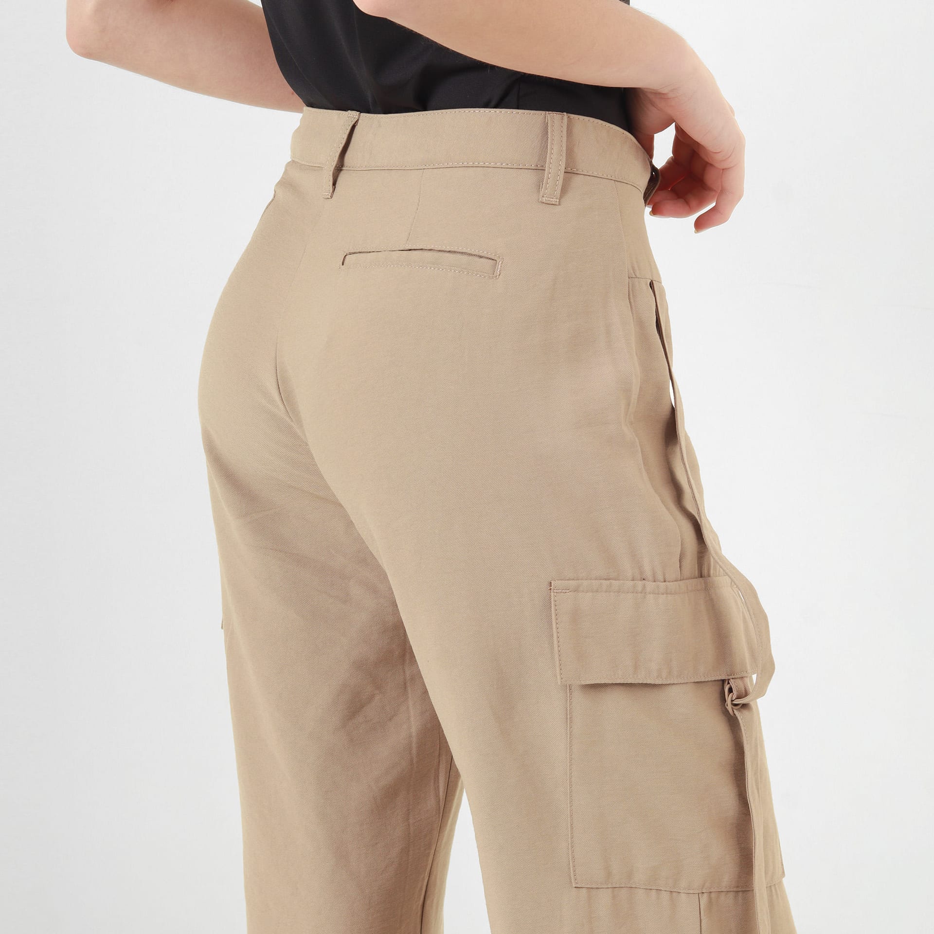 Pantalon Tipo Cargo Tiro Alto Bota Recta - imagen 2