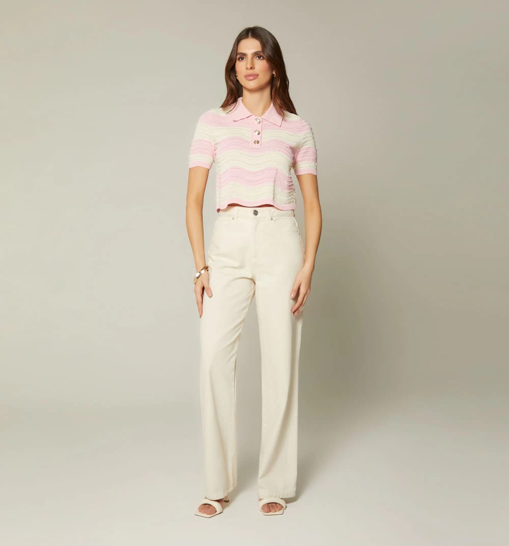 Blusa boxi tipo polo - imagen 5