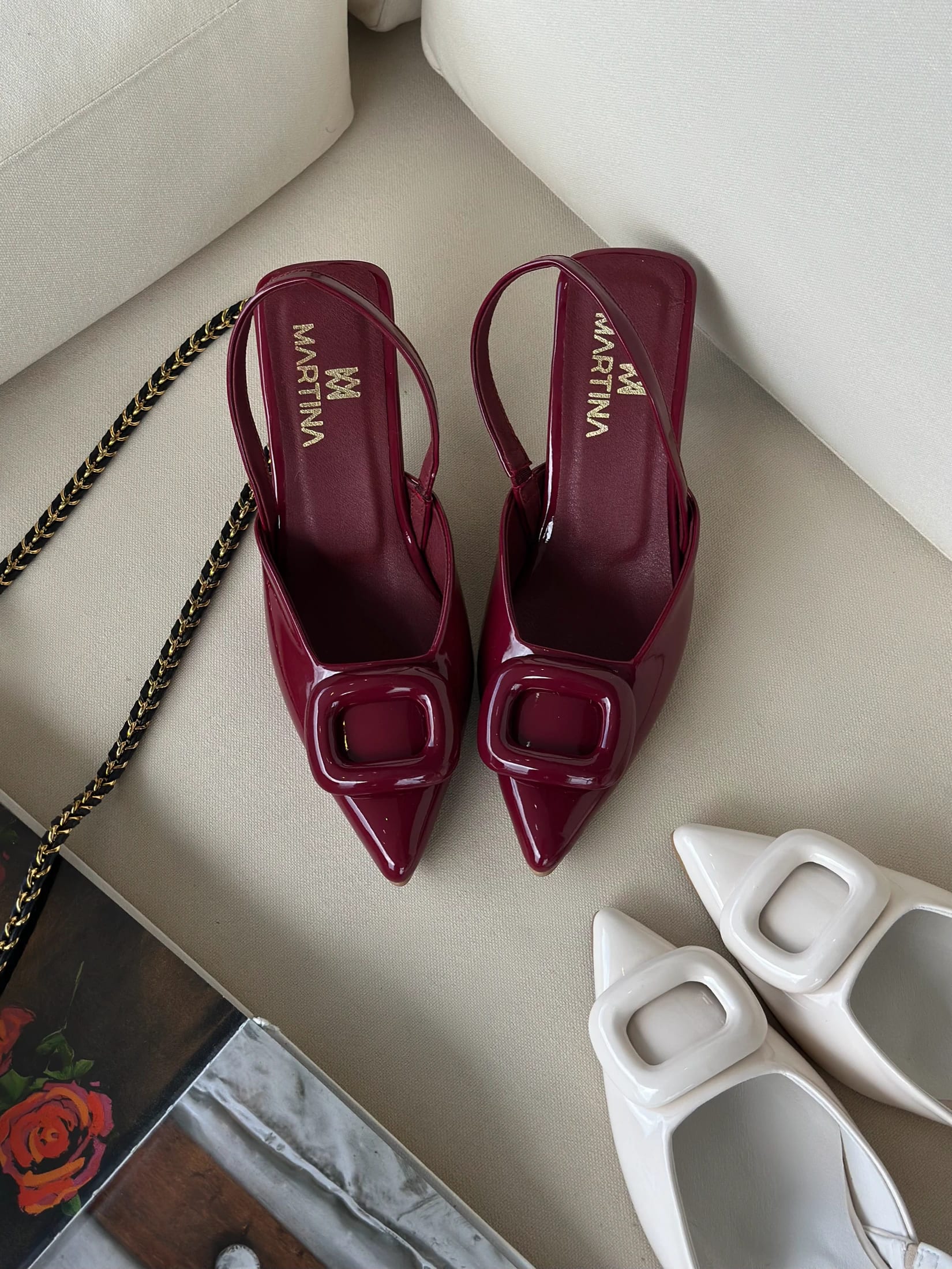 STILETTOS AMELIE   BORGOÑA - imagen 4