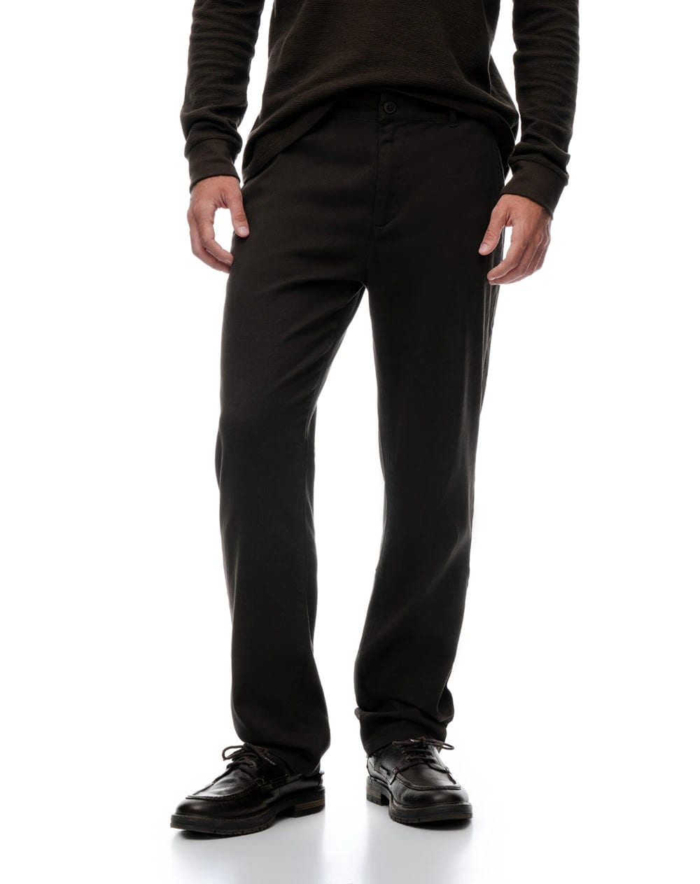 Pantalón slim tiro medio café hombre - imagen 2