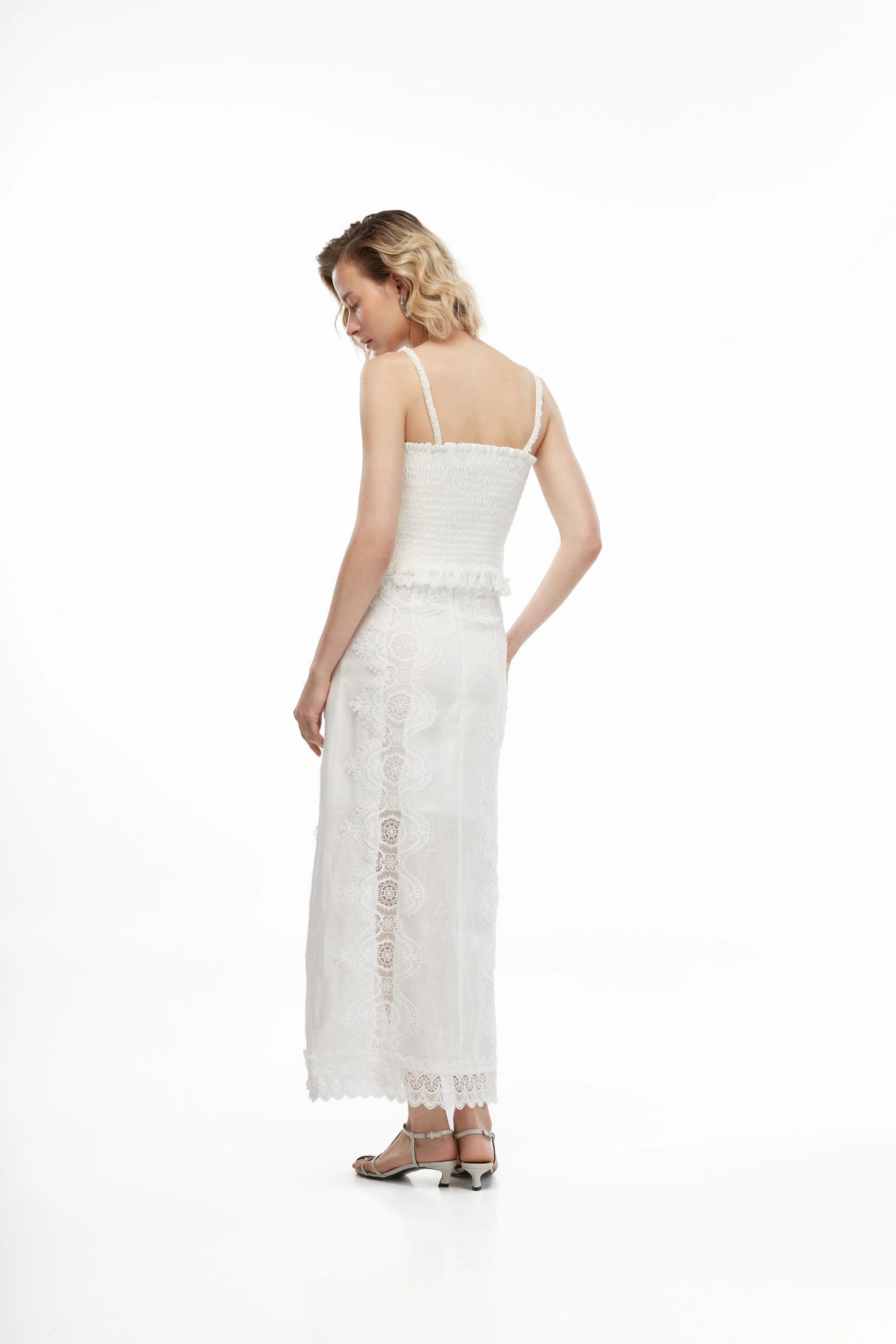 LIRIO MAXI SKIRT WHITE - imagen 2