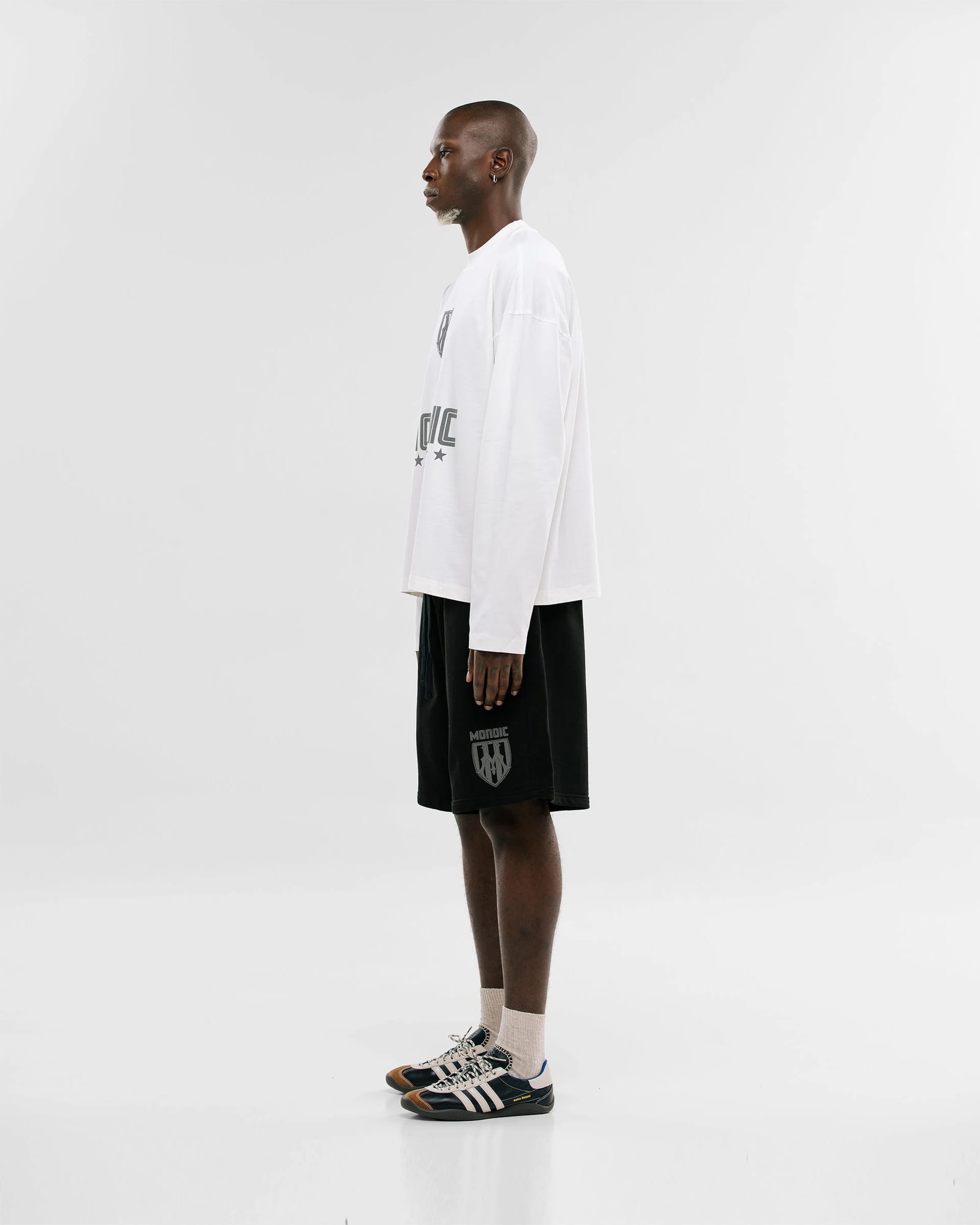 Camiseta Oversized Shield Long Sleeve - Off White - imagen 8