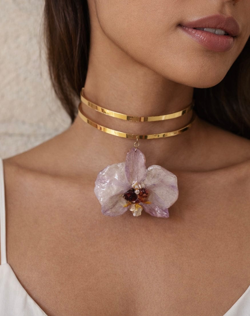 Choker Alba Orchid - imagen 2