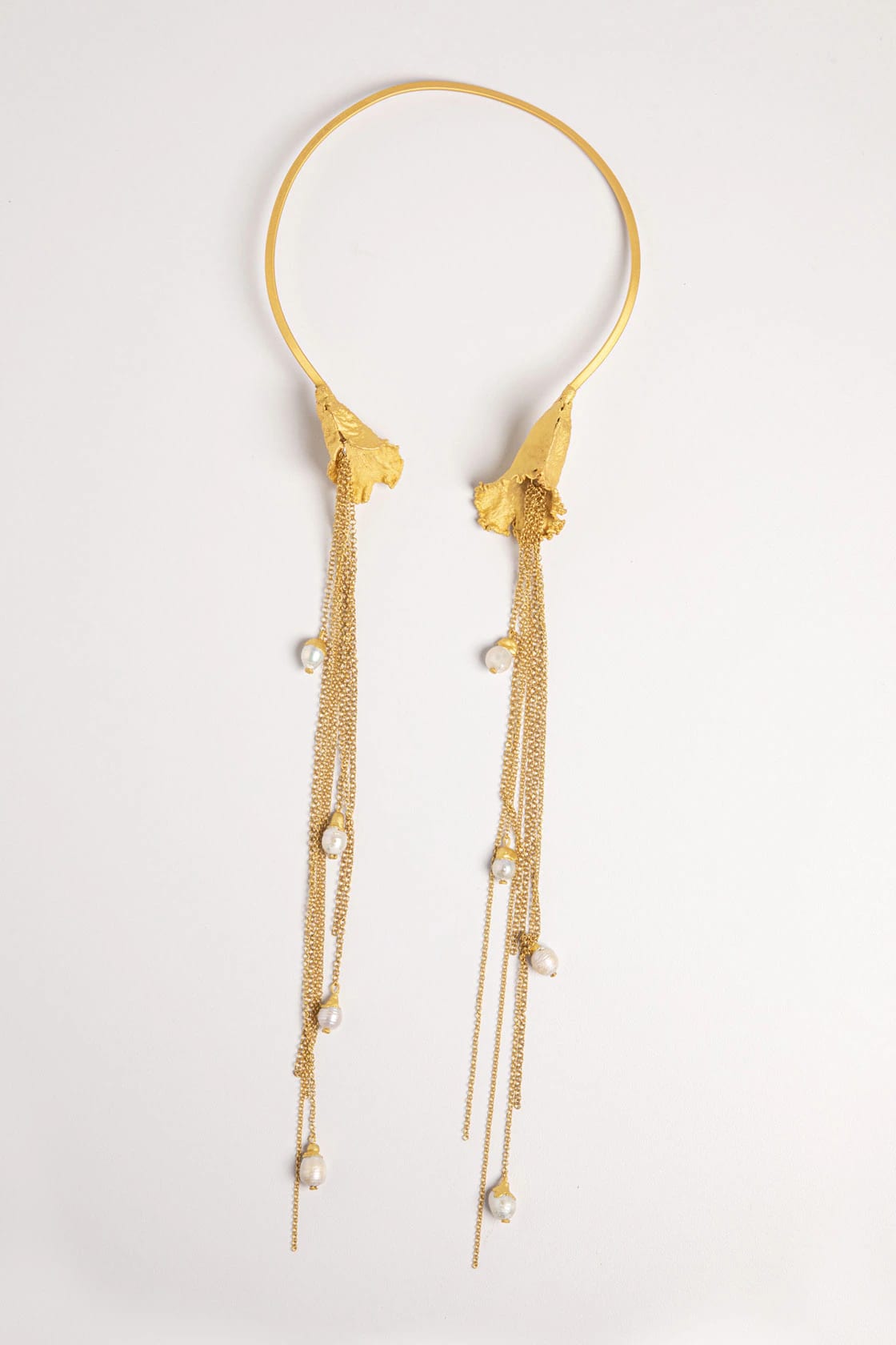 LABELLUM NECKLACE AND CHAIN WITH PEARLS - imagen 2