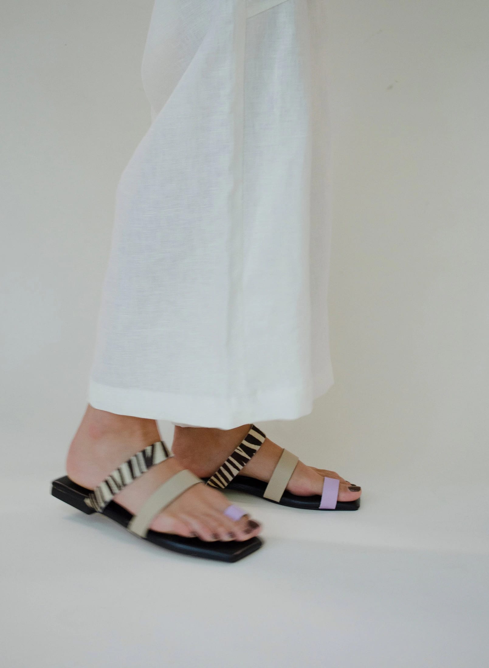 The Ocaso sandal – lila/taupe - imagen 3