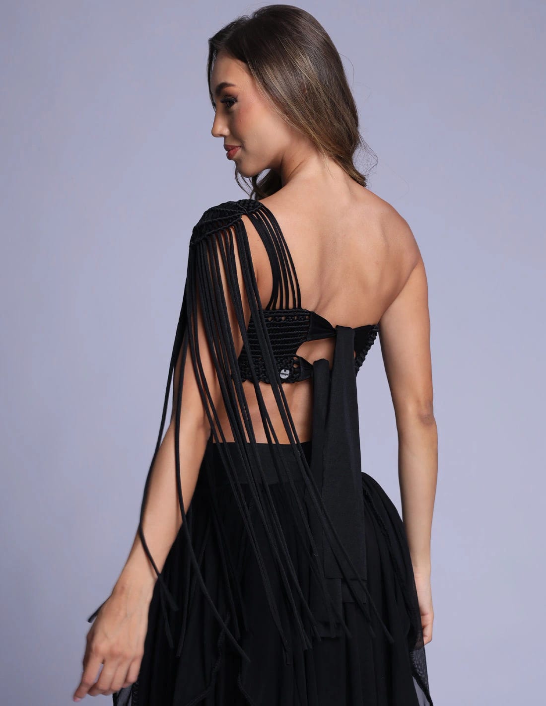 Crop Top Unlates Negro - imagen 2