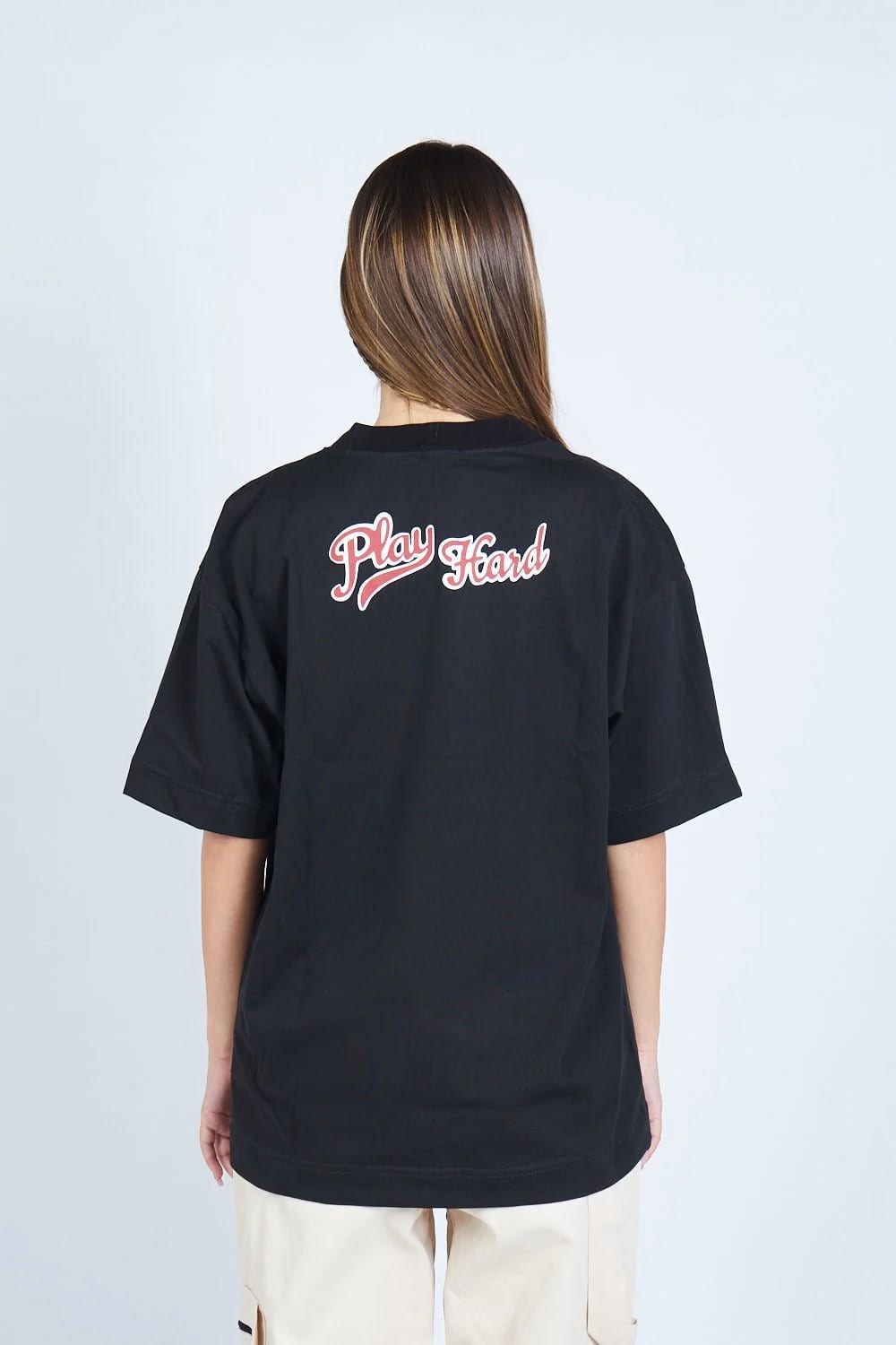 Camiseta oversize PLAY HARD NEGRO | DROP 03 | - imagen 4
