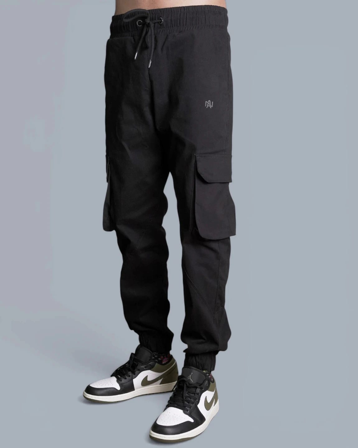 PANTALON CARGO NEGRO HOMBRE - imagen 2