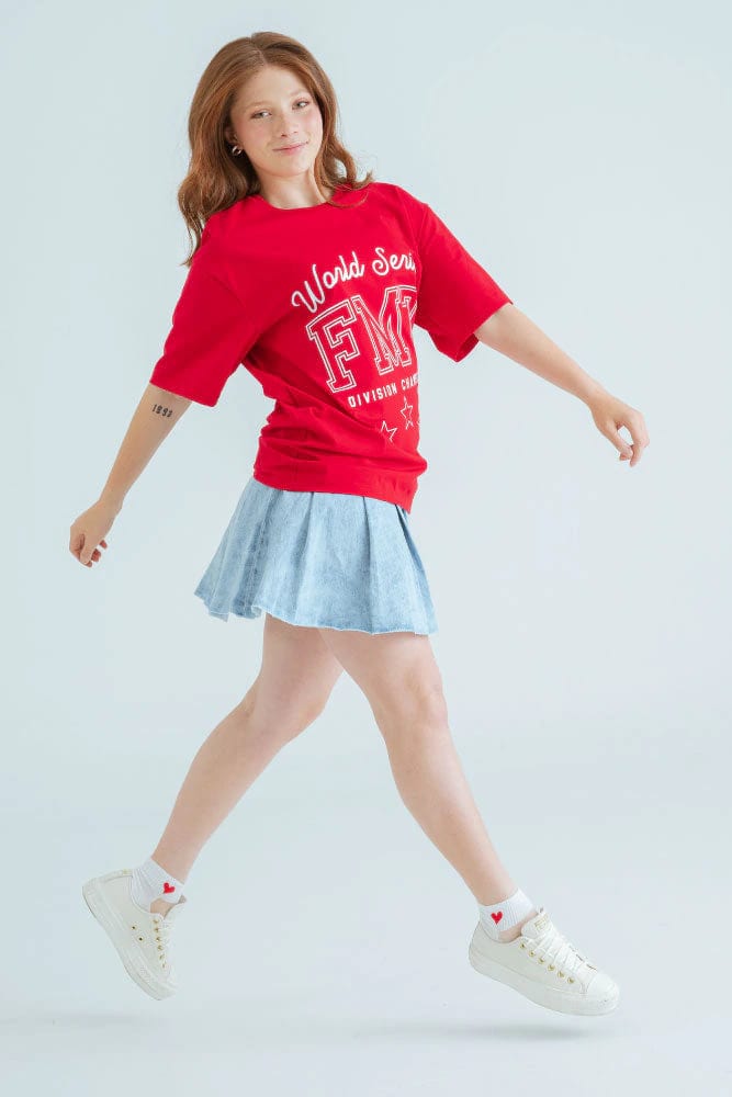 Camiseta Oversize Roja - imagen 1