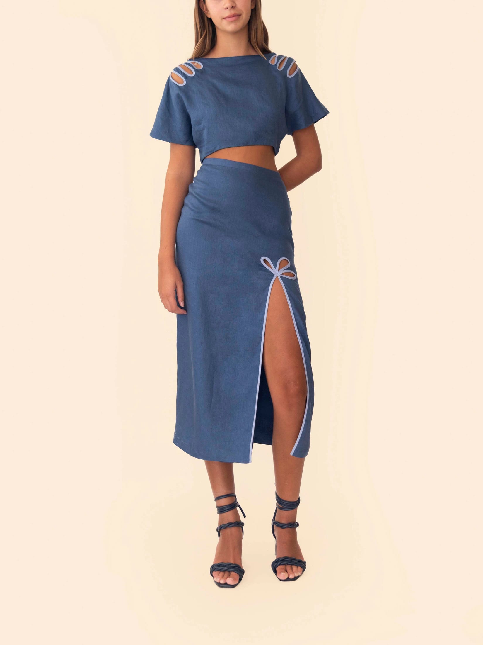 AYLA SKIRT NAUTIC BLUE - imagen 2