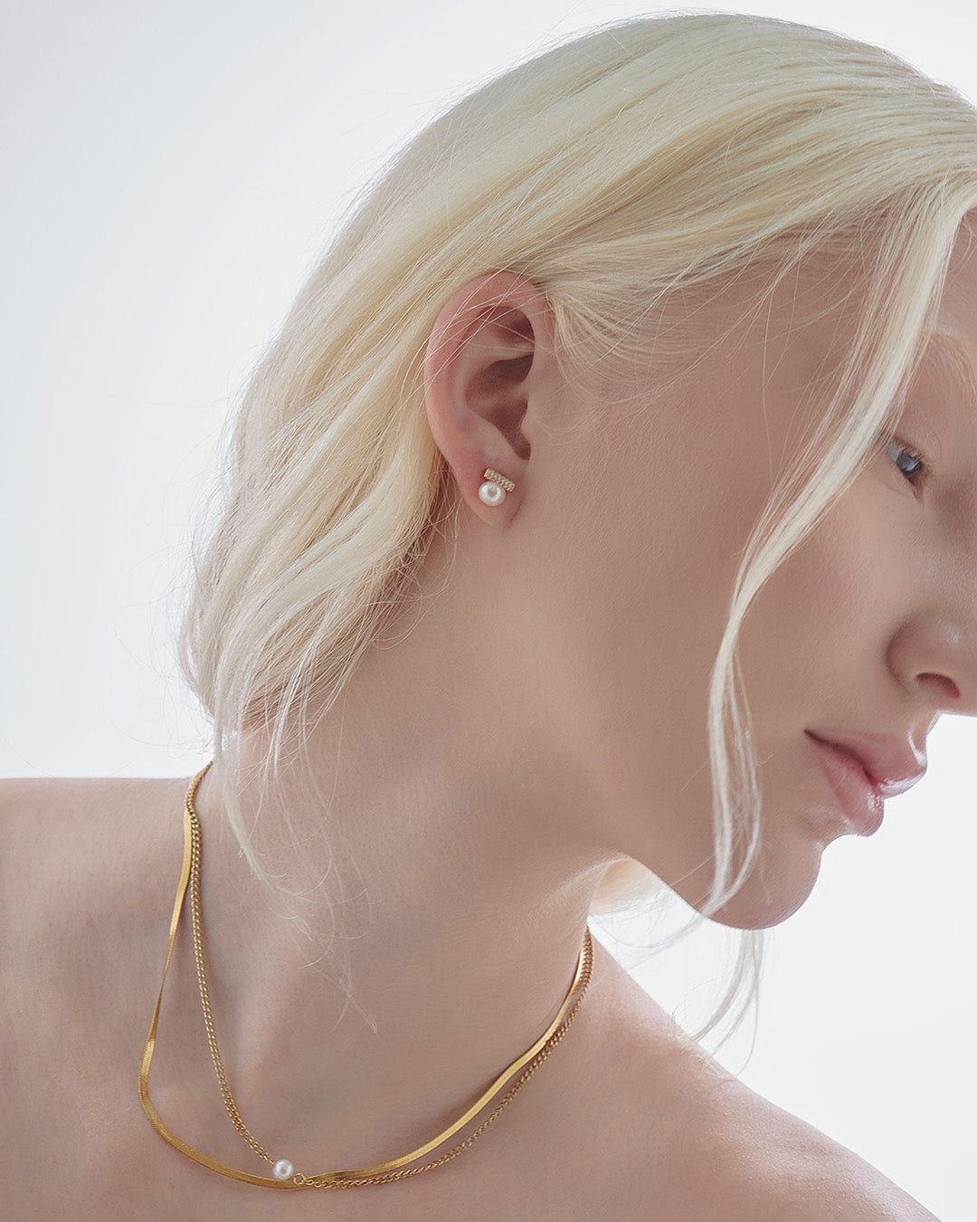 Aretes Perla y Cristales - imagen 5