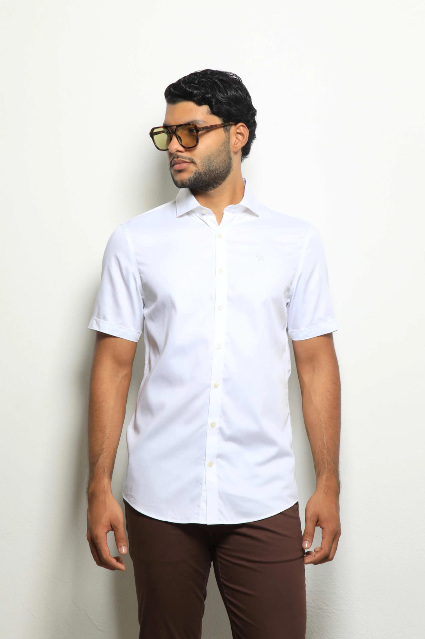 Camisa Manga Corta Blanco/Satin - imagen 5