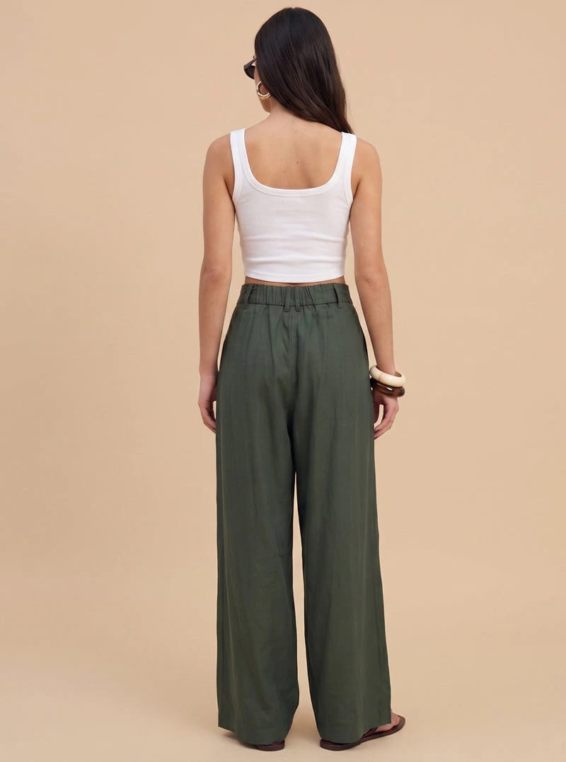 PANTALÓN CANVAS OLIVO - imagen 2
