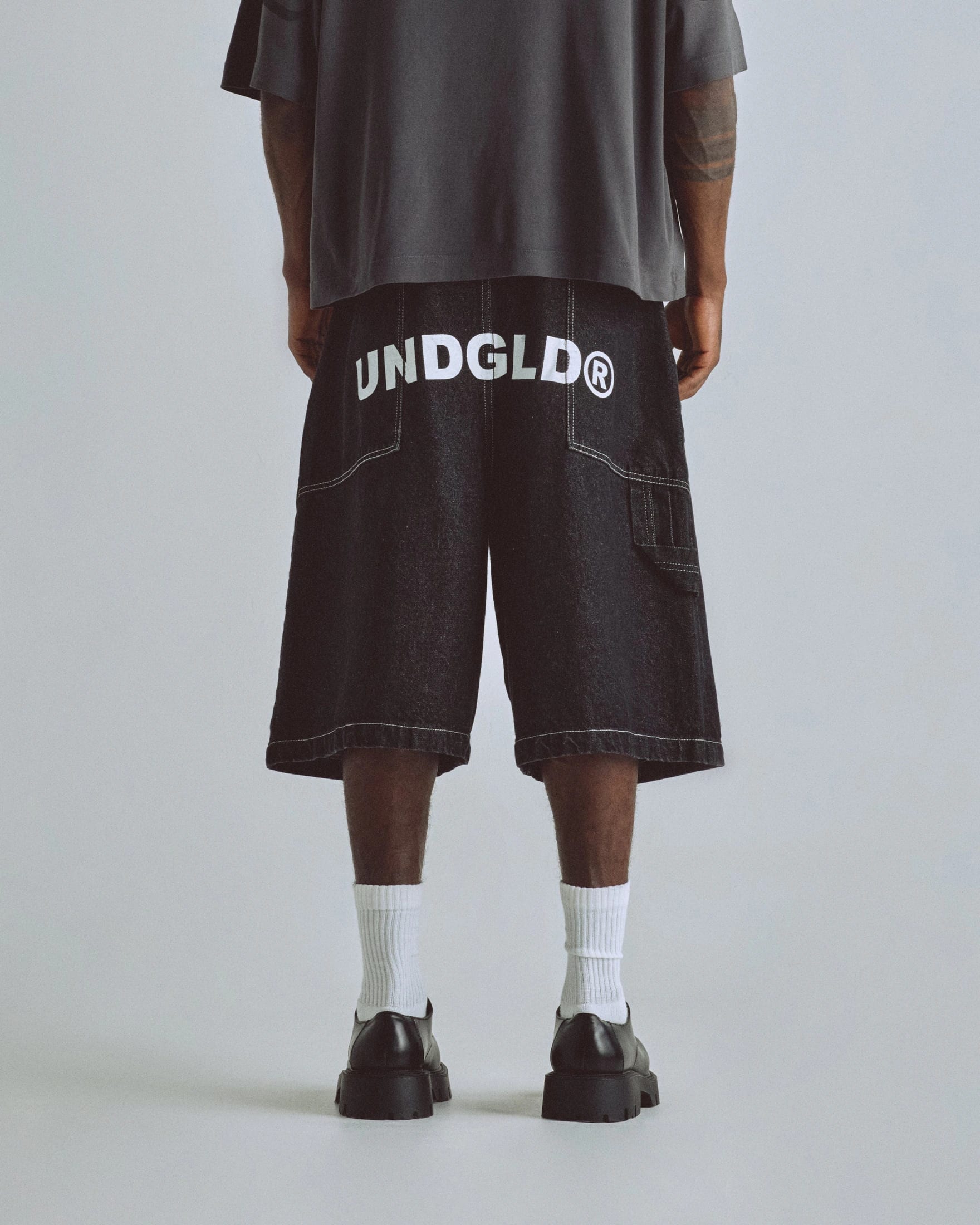 Basics UNDGLD Denim Jort Black - imagen 2