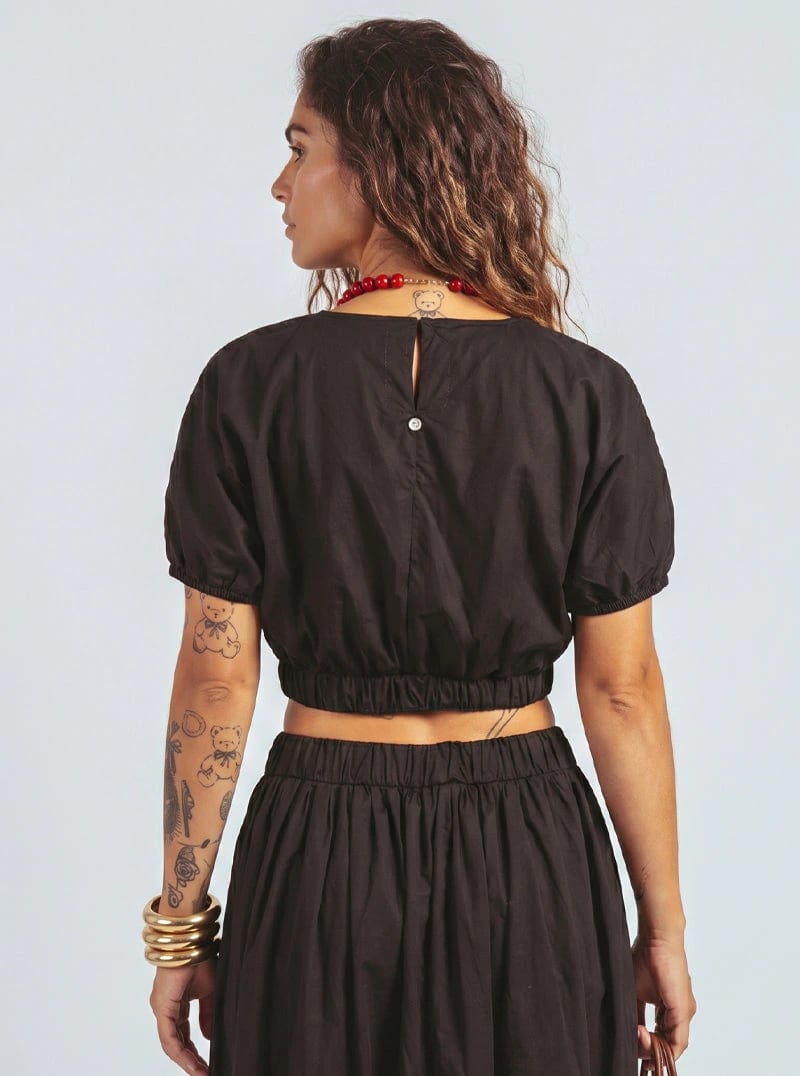 BLUSA GLOBO NEGRA - imagen 3