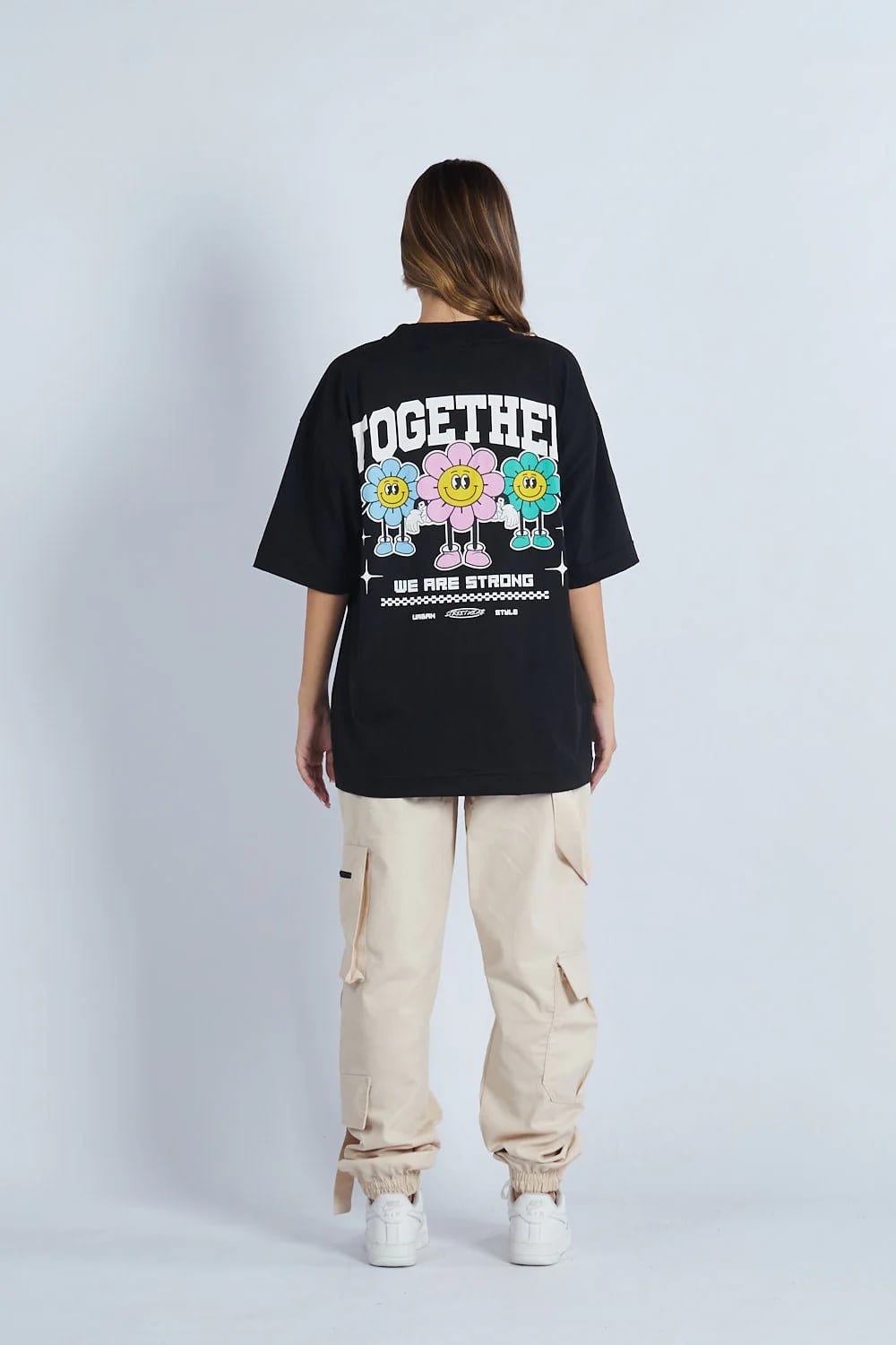 Camiseta oversize estampado Together Negro | DROP 03 | - imagen 6