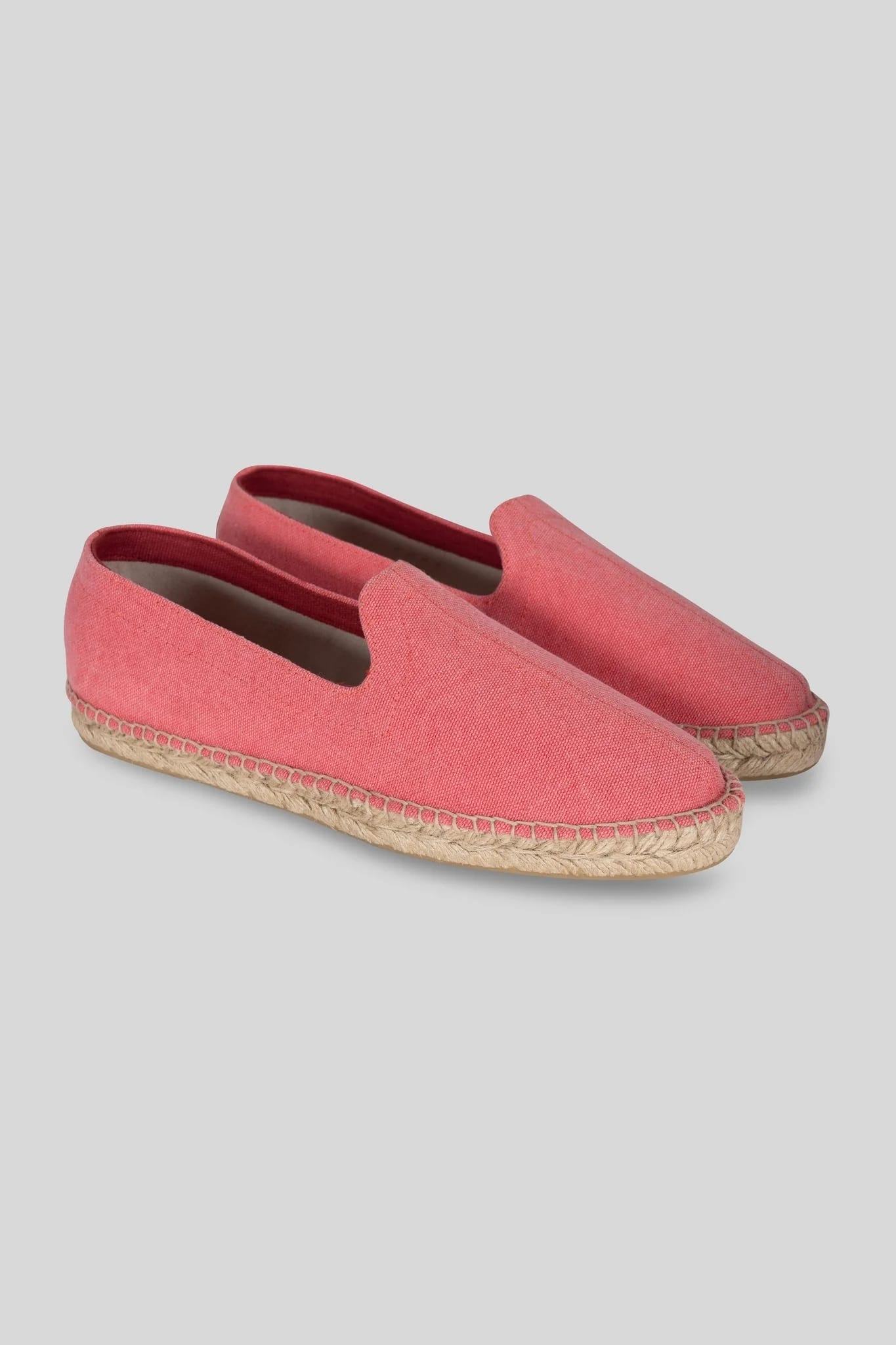 Men's leather espadrille coral canvas - imagen 4