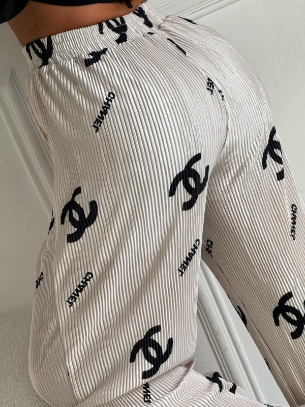 PANTALON CHANEL NUDE PLIZADO - imagen 2