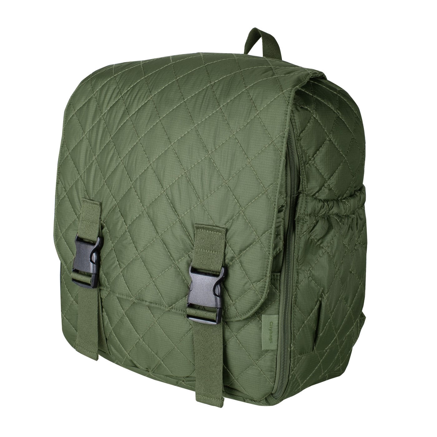 Morral Cabina Tapa Puffer Verde Militar - imagen 1