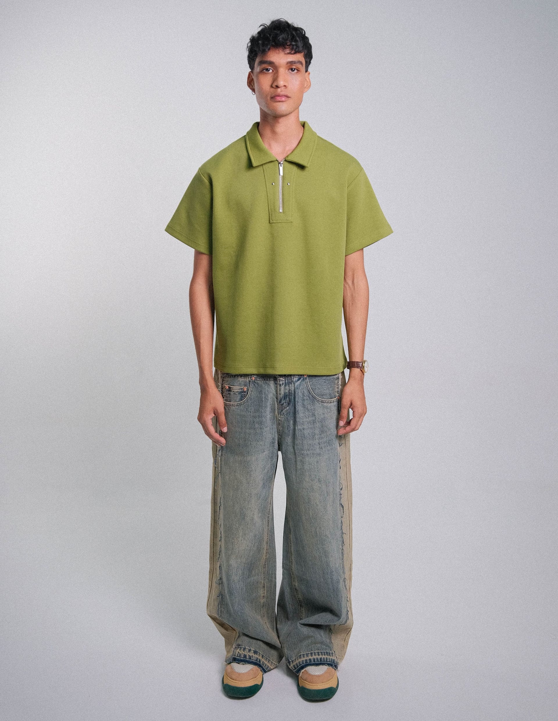Camisa Polo Tarde y te verde oliva - imagen 2