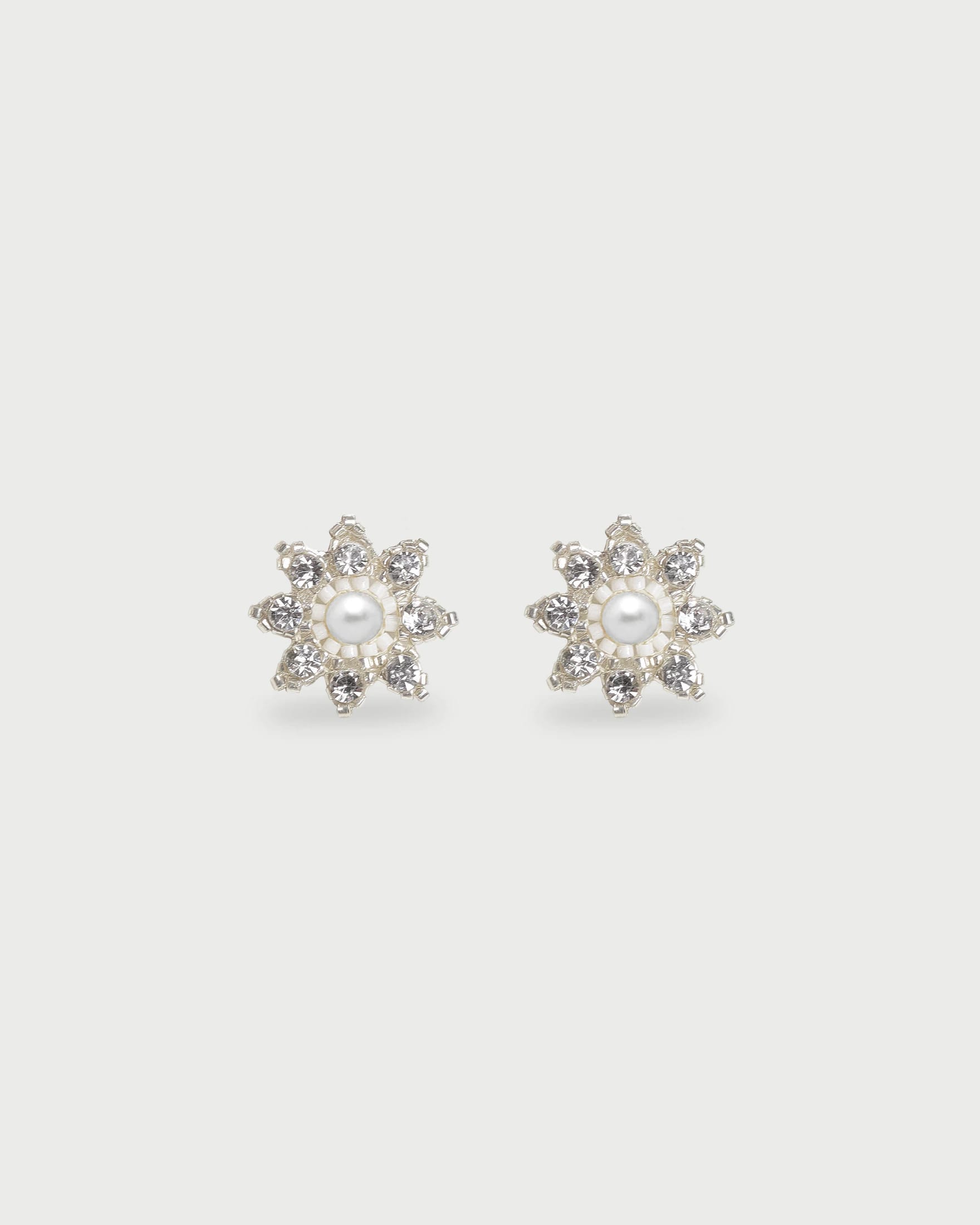 Aretes Tejidos Flor Mini - imagen 2