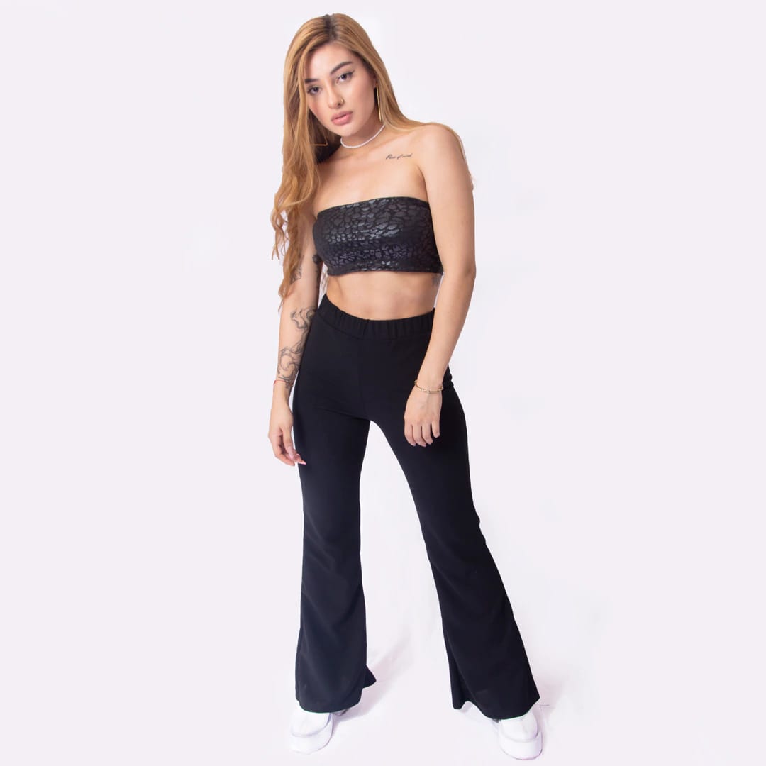 Pantalon Campana Negro - imagen 3