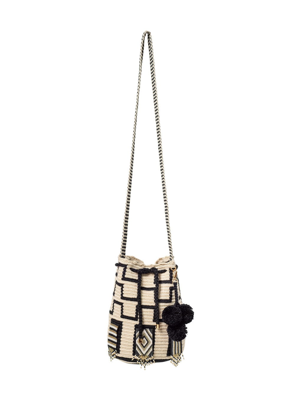 Medium Mochila Wayuu Capunia Black - imagen 1