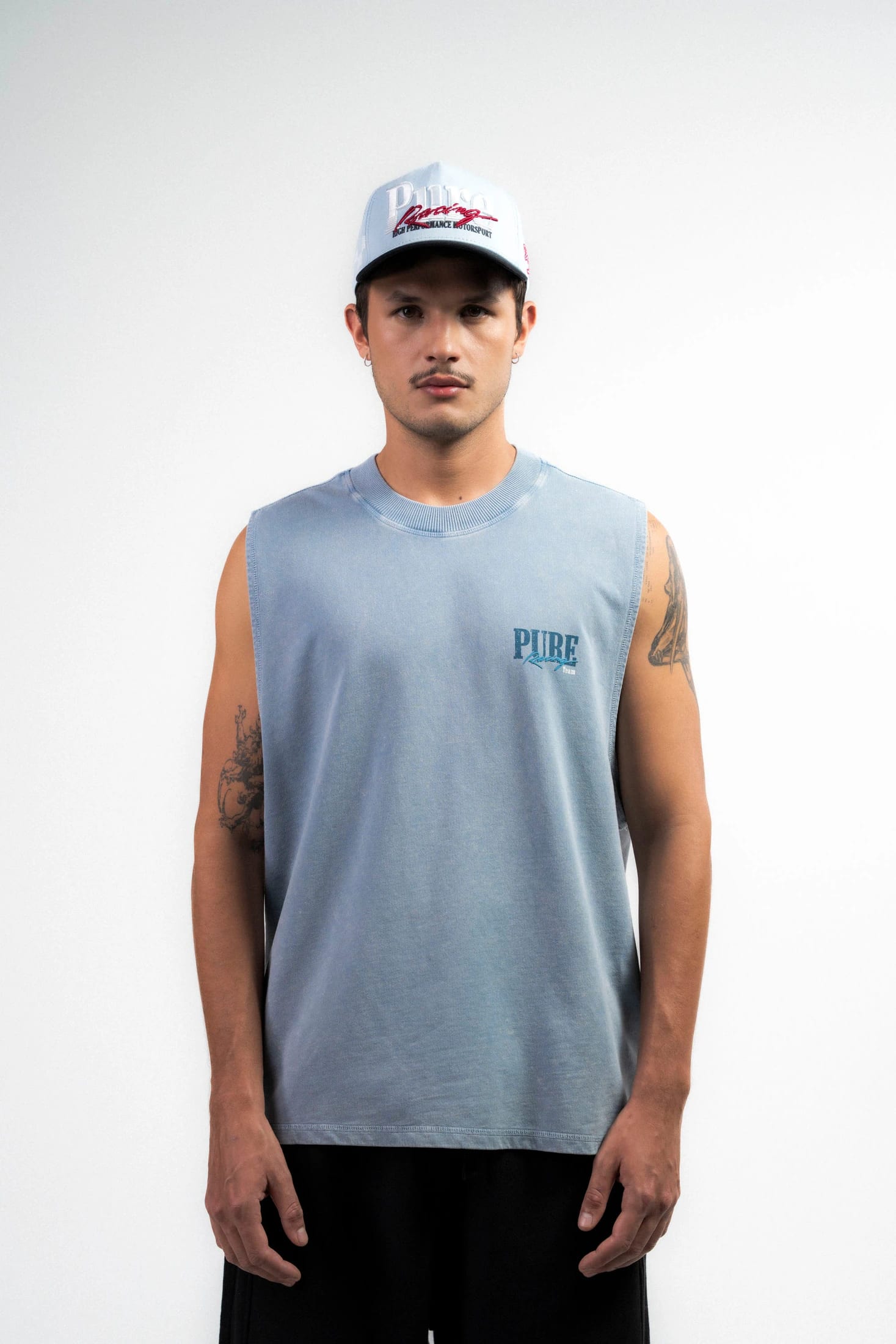 Overdrive Washed Blue Tank Top - imagen 2