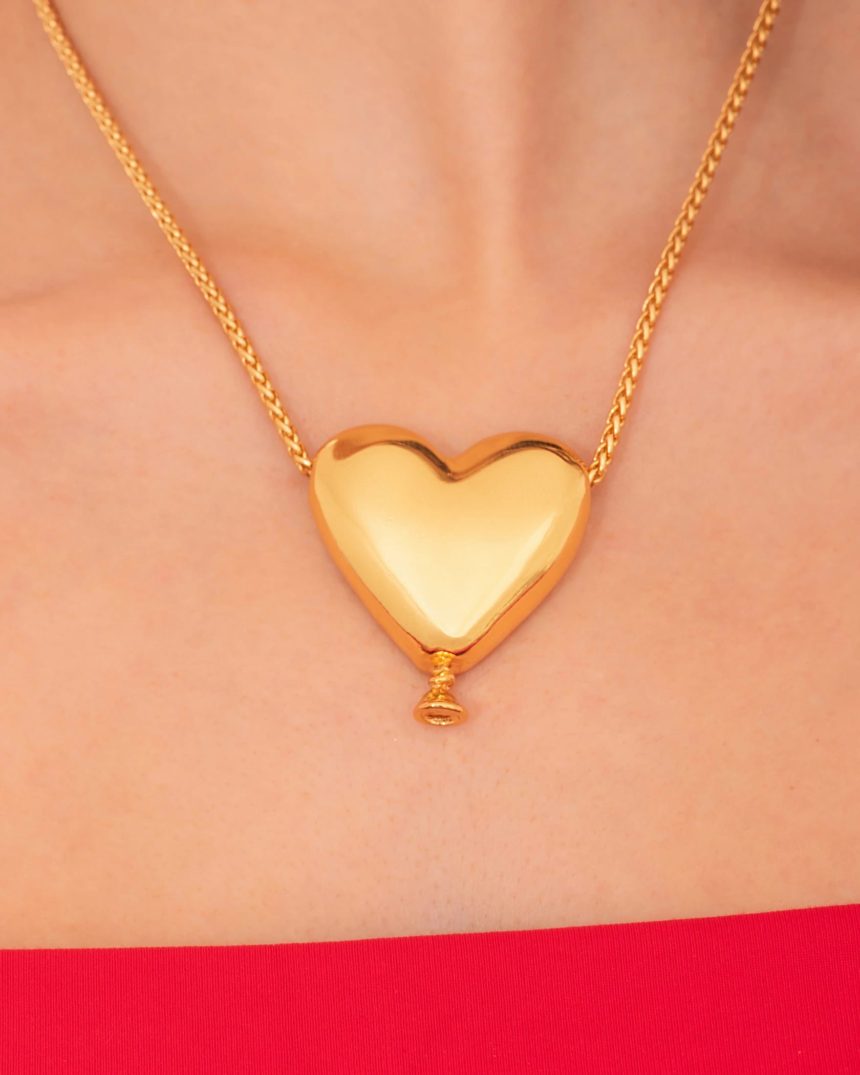 Collar Maxi Corazón + Aretes - imagen 2